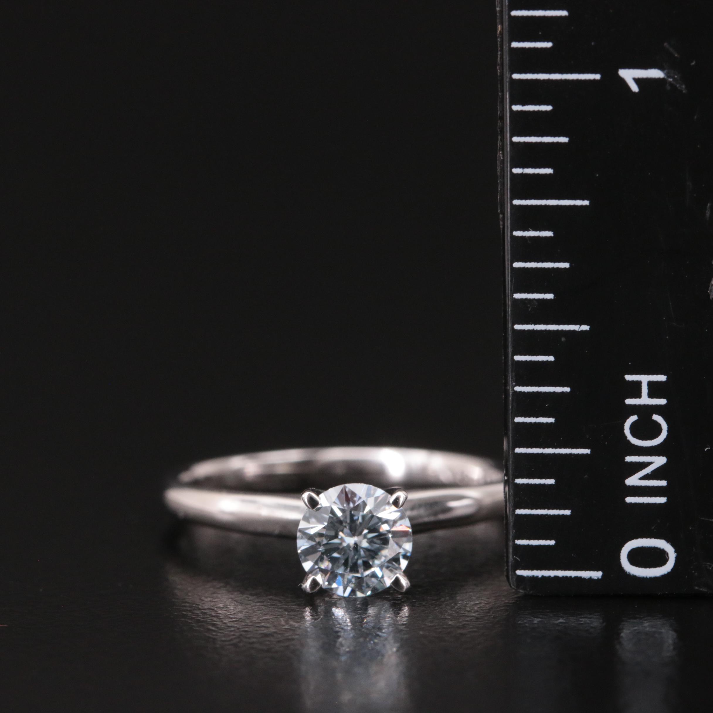 14K 0.68 CT Lab Grown Diamond Solitaire Ring