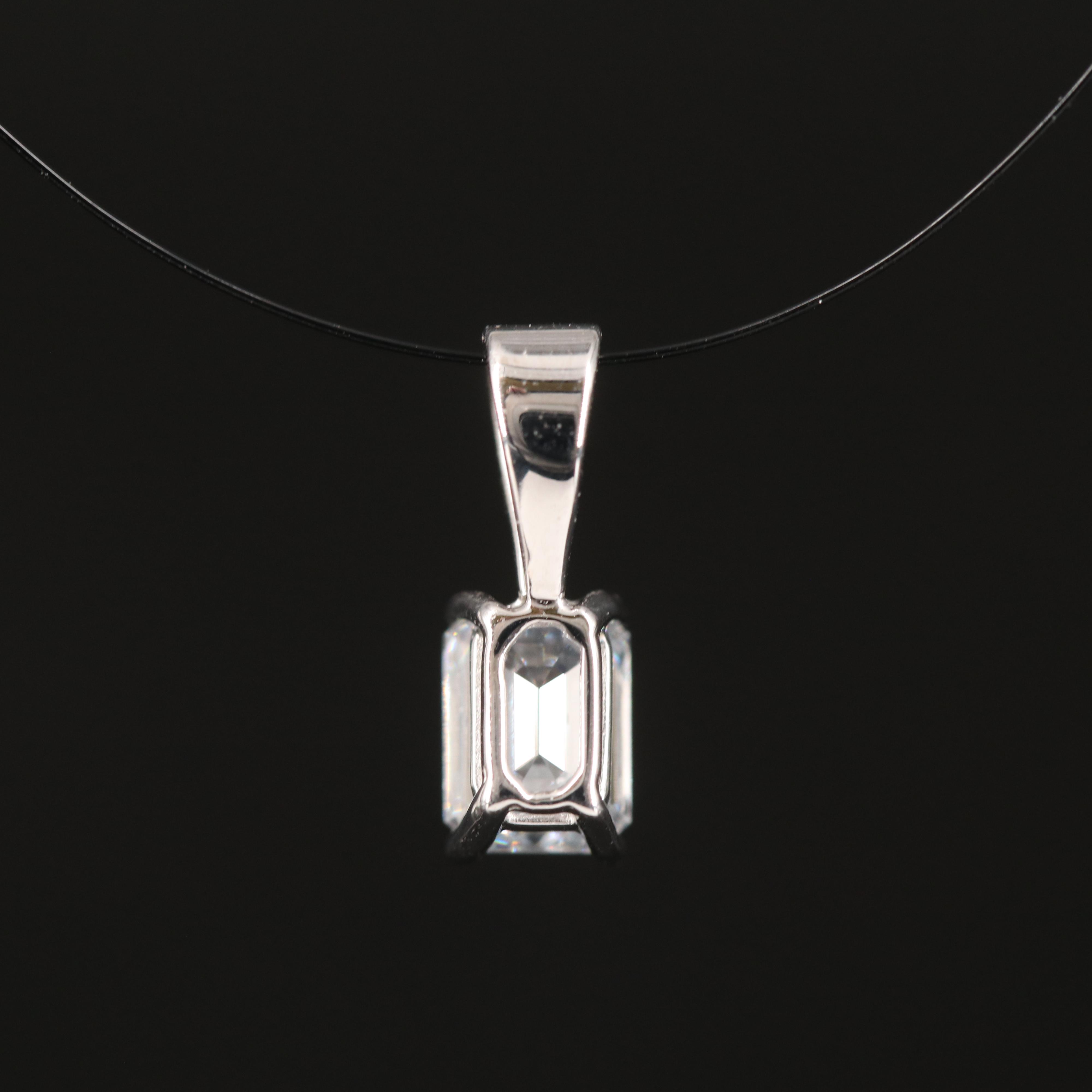 14K 0.60 CT Lab Grown Diamond Pendant