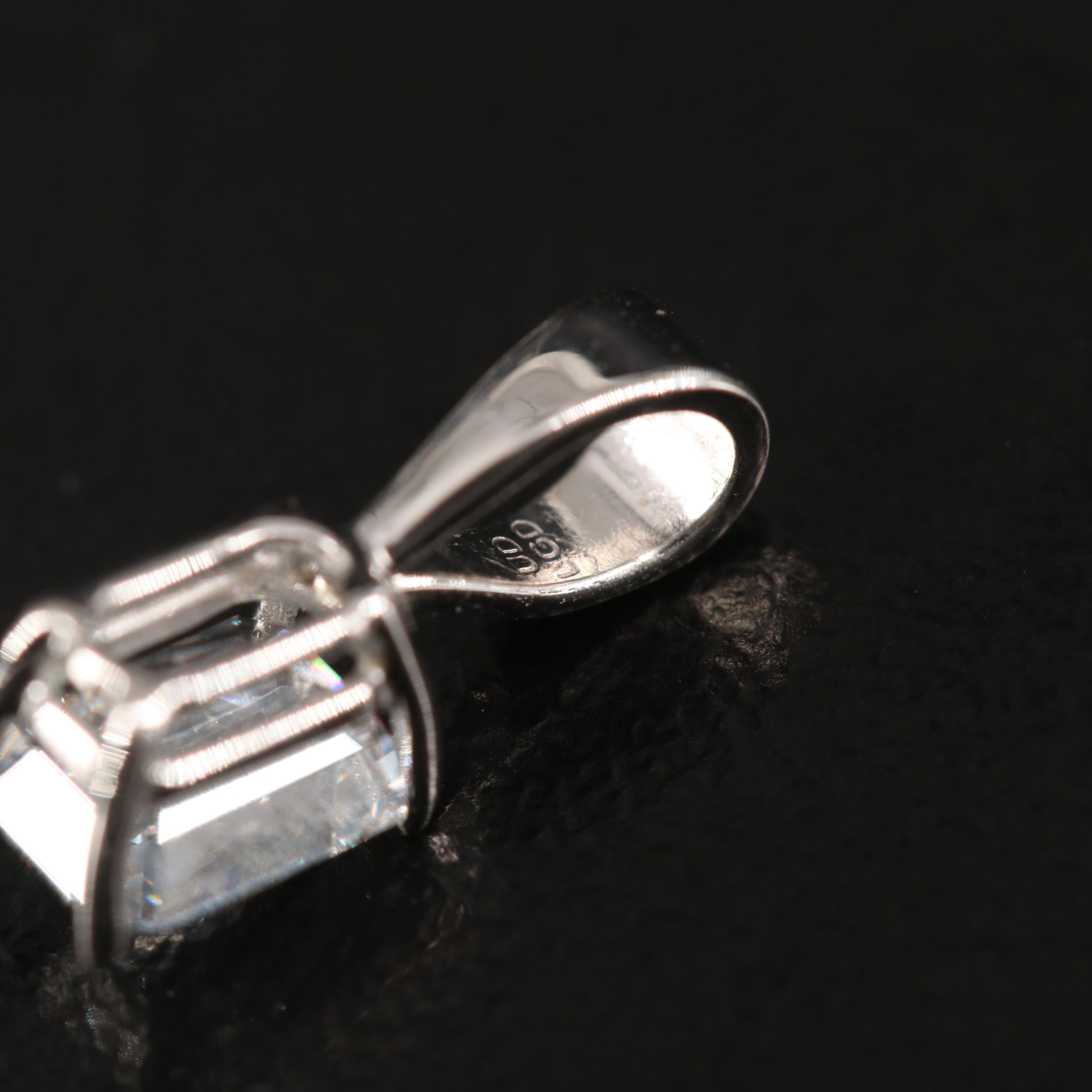 14K 0.60 CT Lab Grown Diamond Pendant