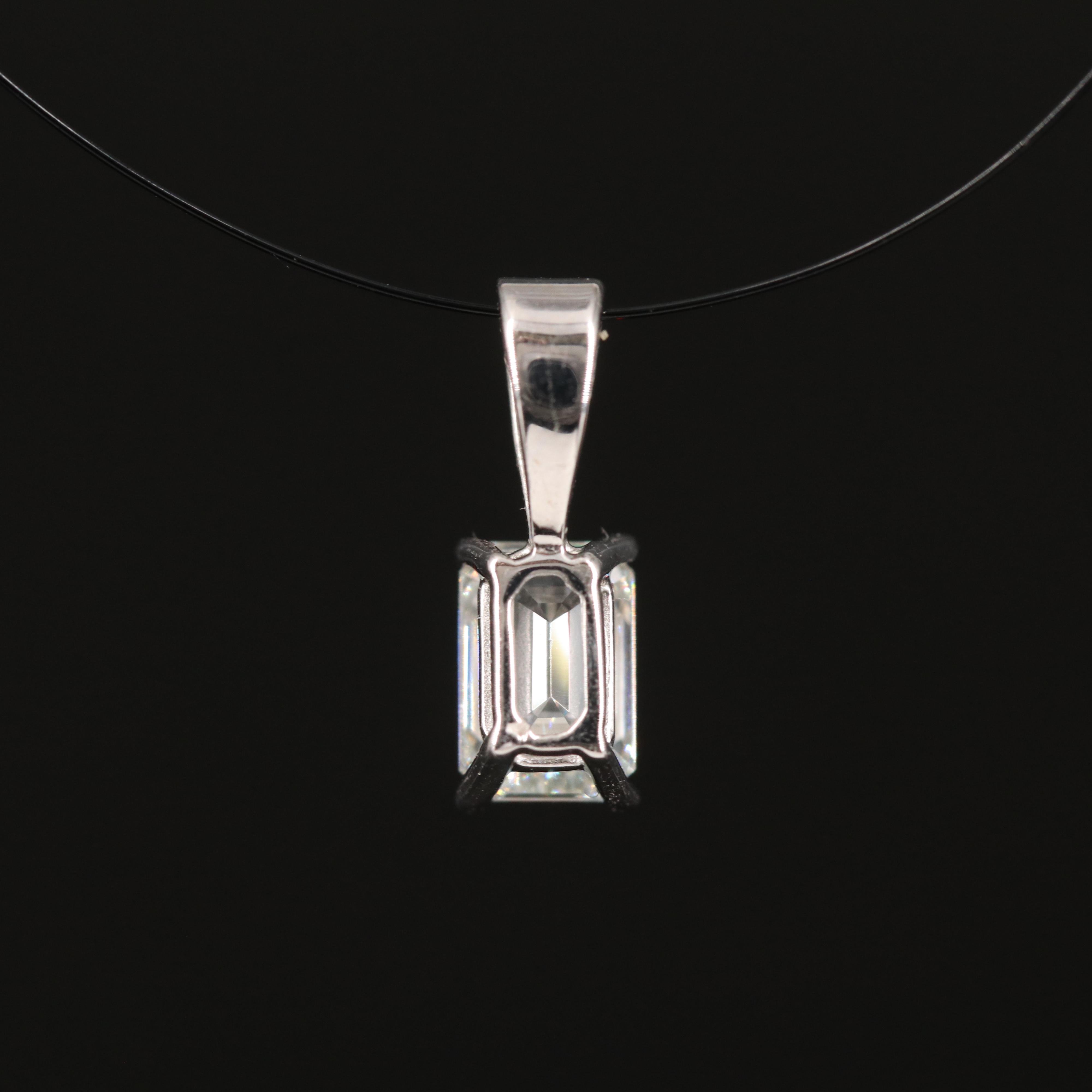 14K 0.58 CTW Lab Grown Diamond Pendant