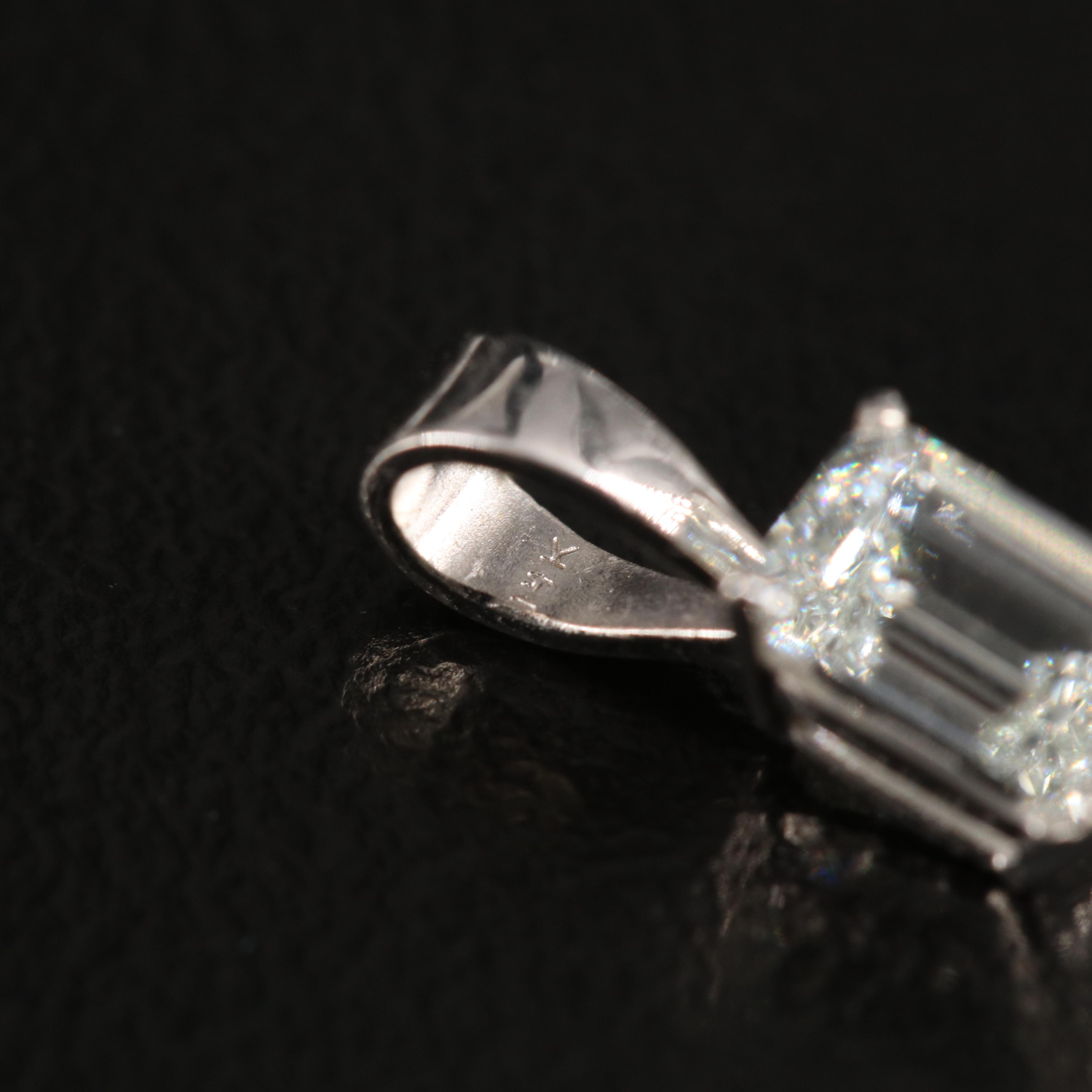 14K 0.58 CTW Lab Grown Diamond Pendant