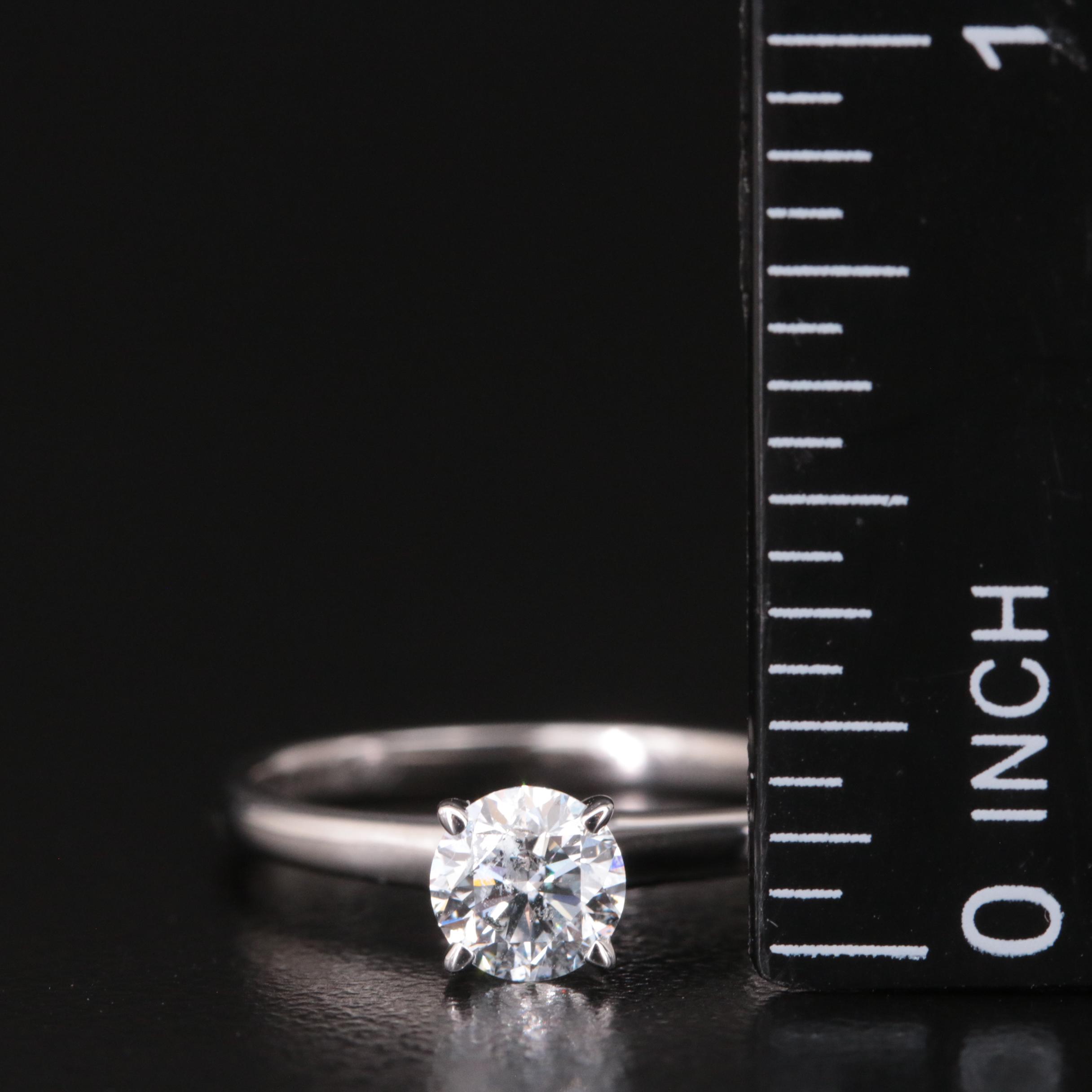 14K 0.63 CT Lab Grown Diamond Solitaire Ring