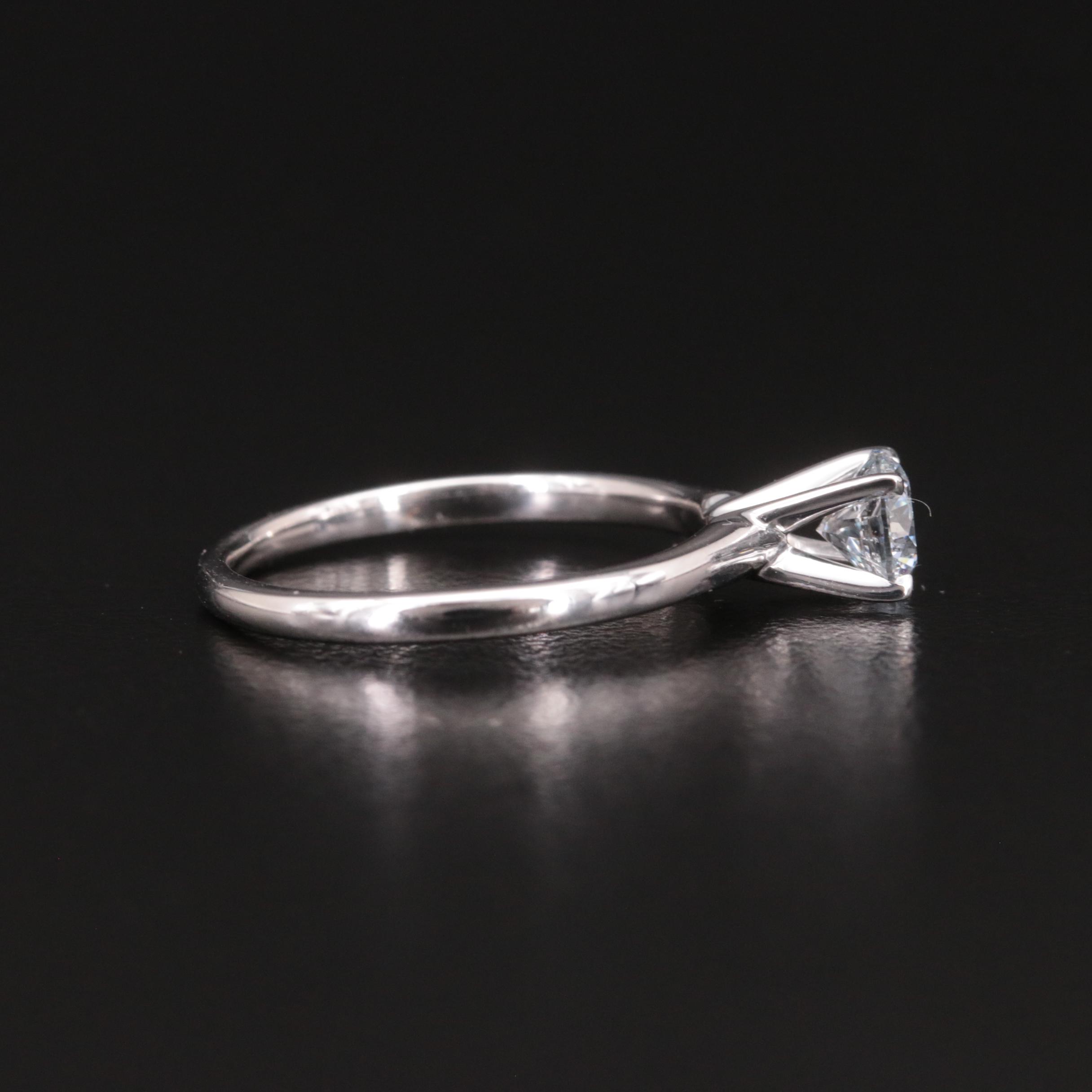 14K 0.63 CT Lab Grown Diamond Solitaire Ring
