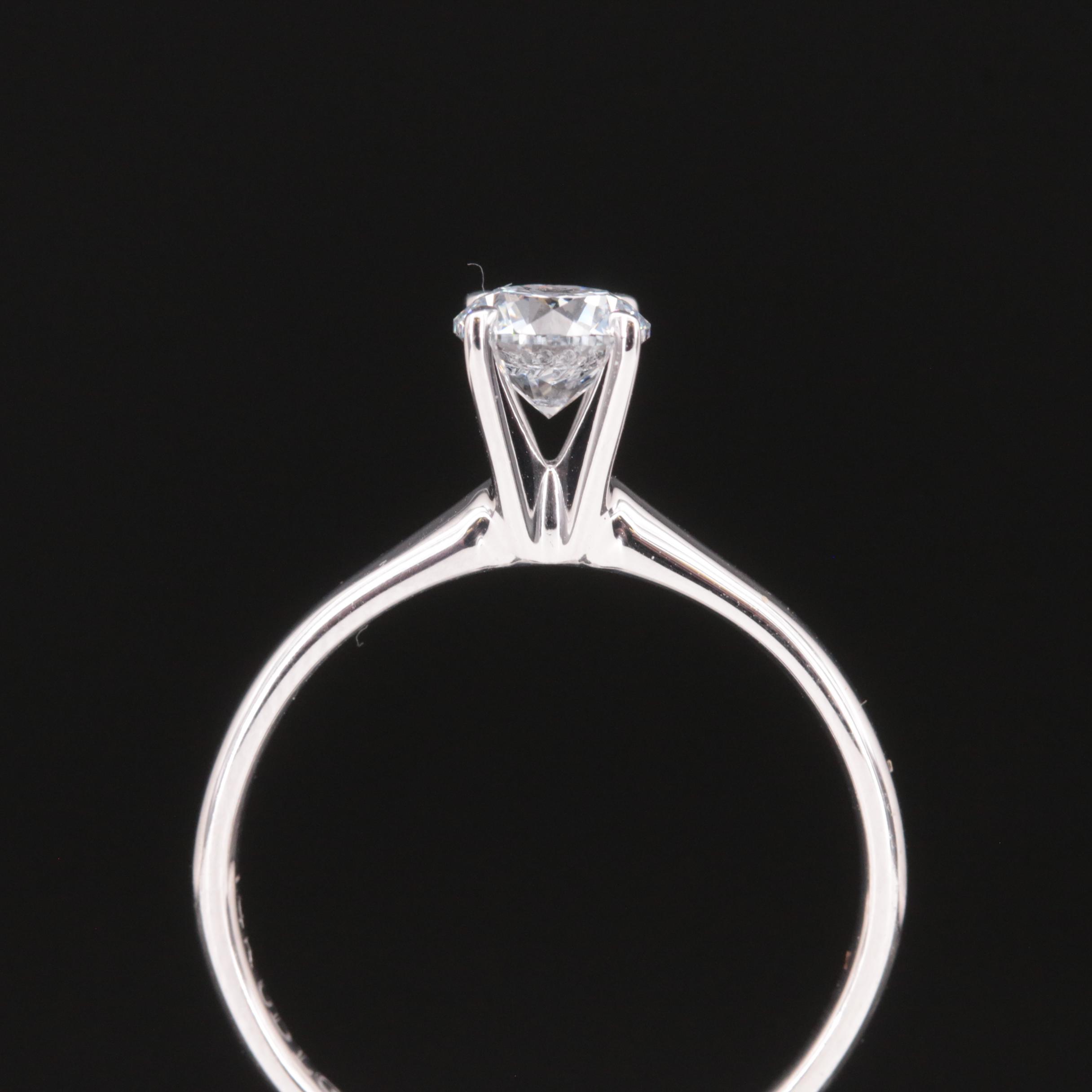 14K 0.63 CT Lab Grown Diamond Solitaire Ring