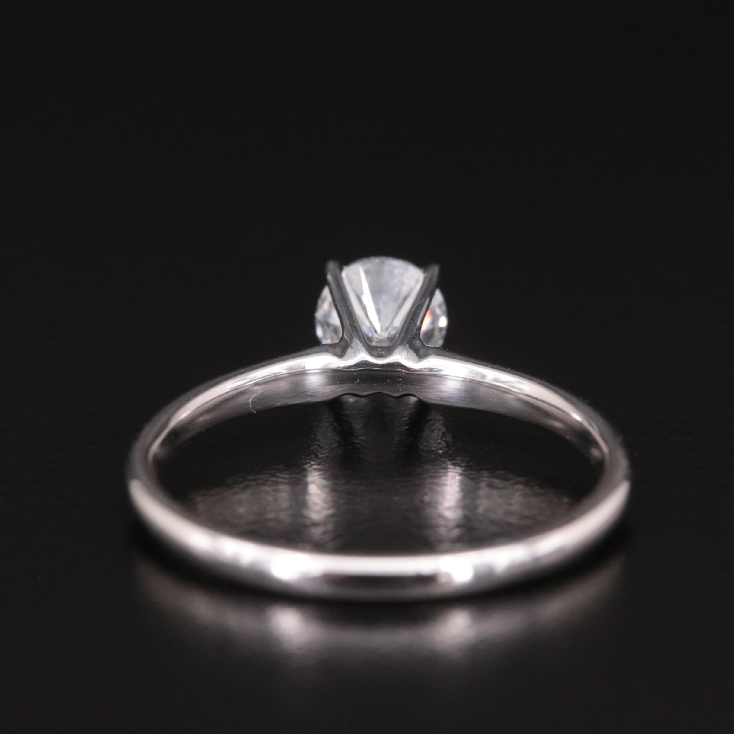 14K 0.63 CT Lab Grown Diamond Solitaire Ring