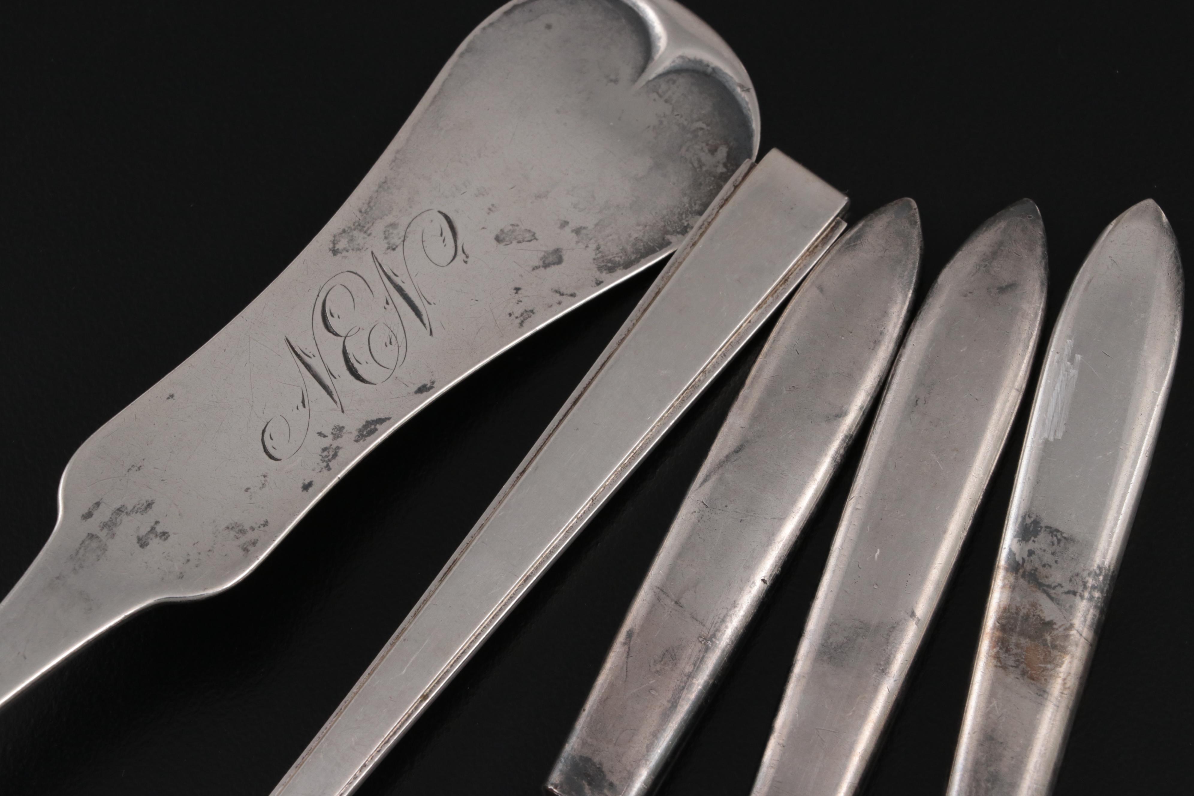 American Sterling Silver and Other Coin Silver Flatware and Baby Cup