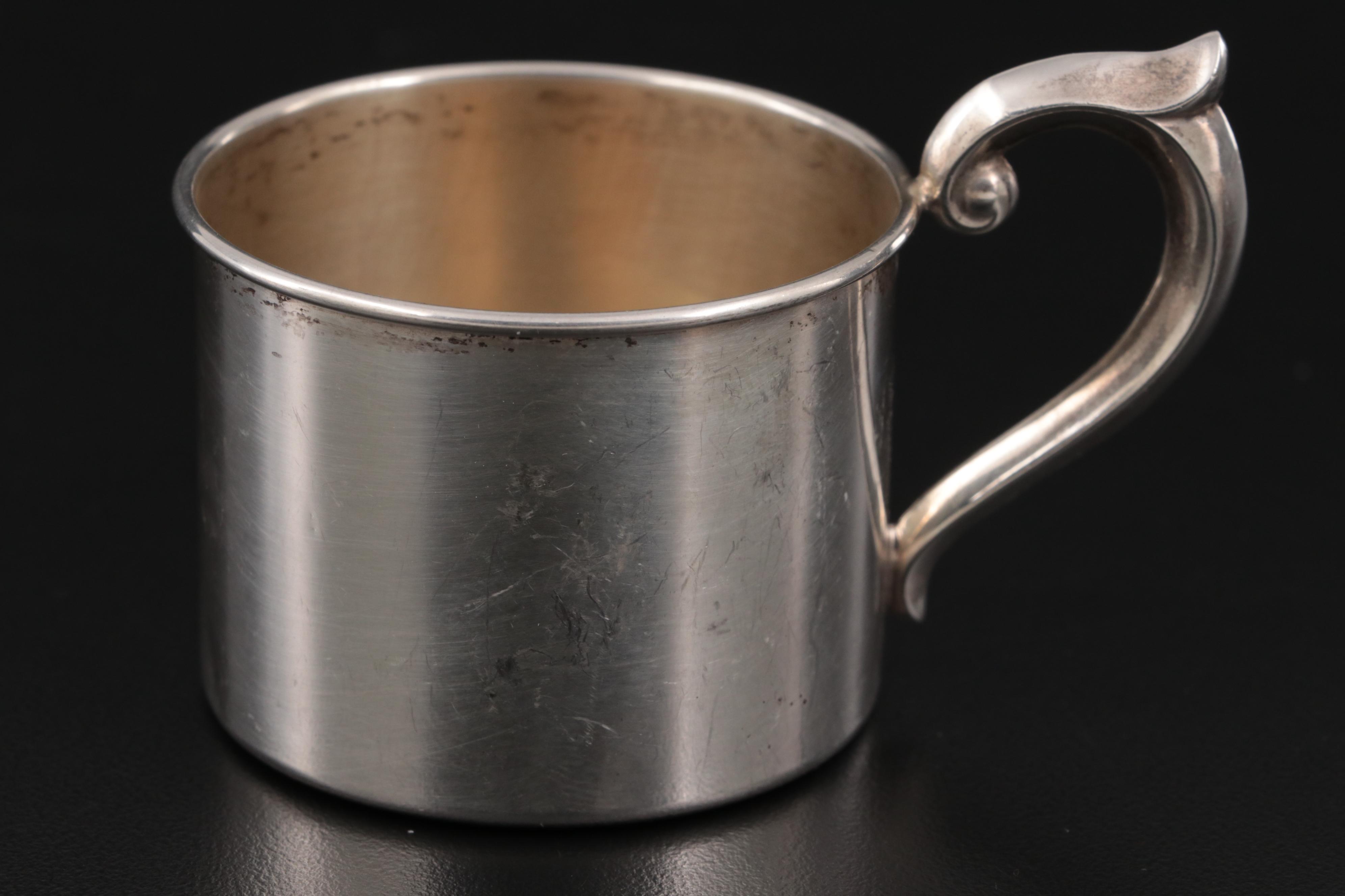 American Sterling Silver and Other Coin Silver Flatware and Baby Cup