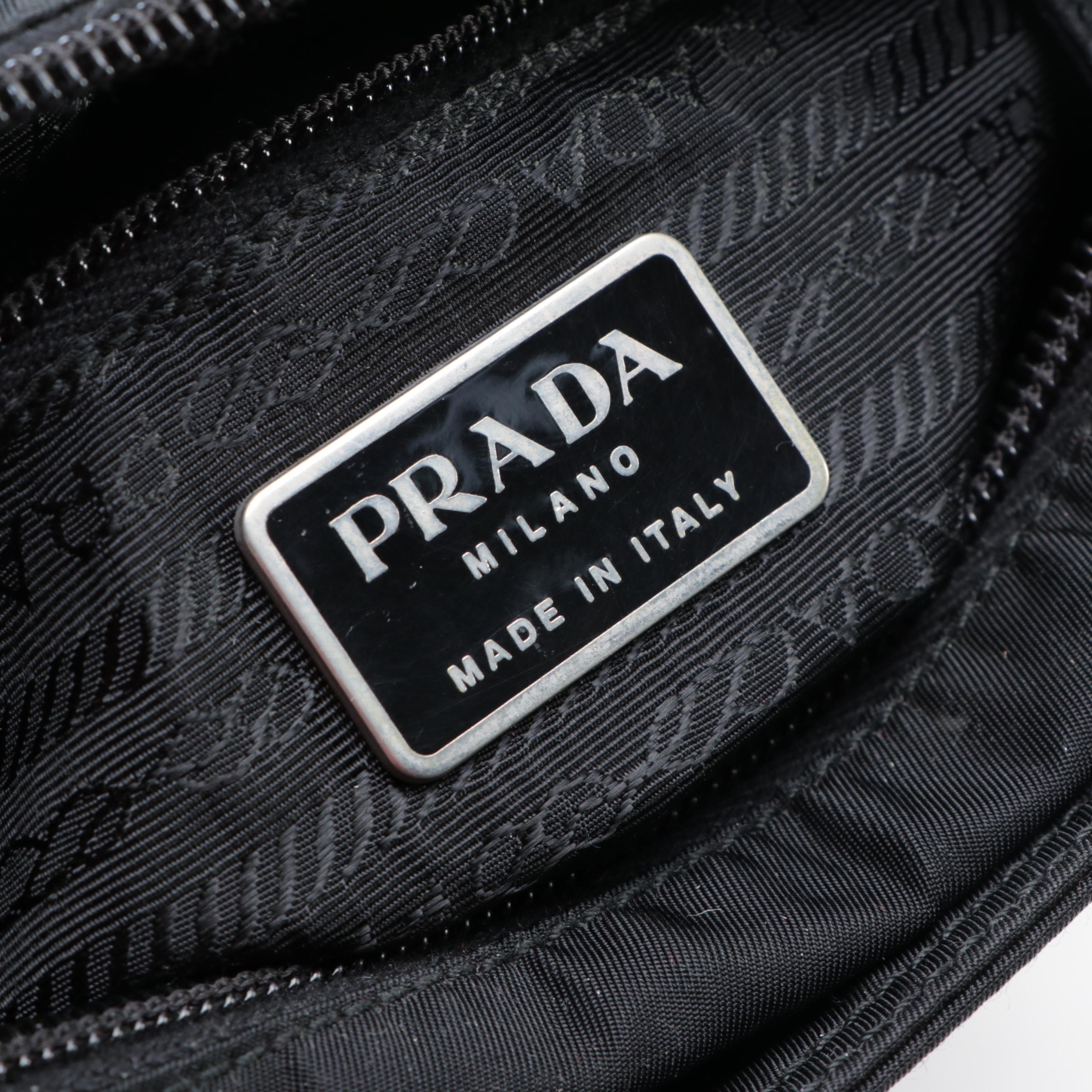 Prada Small Tote Bag in Black Tessuto Nylon