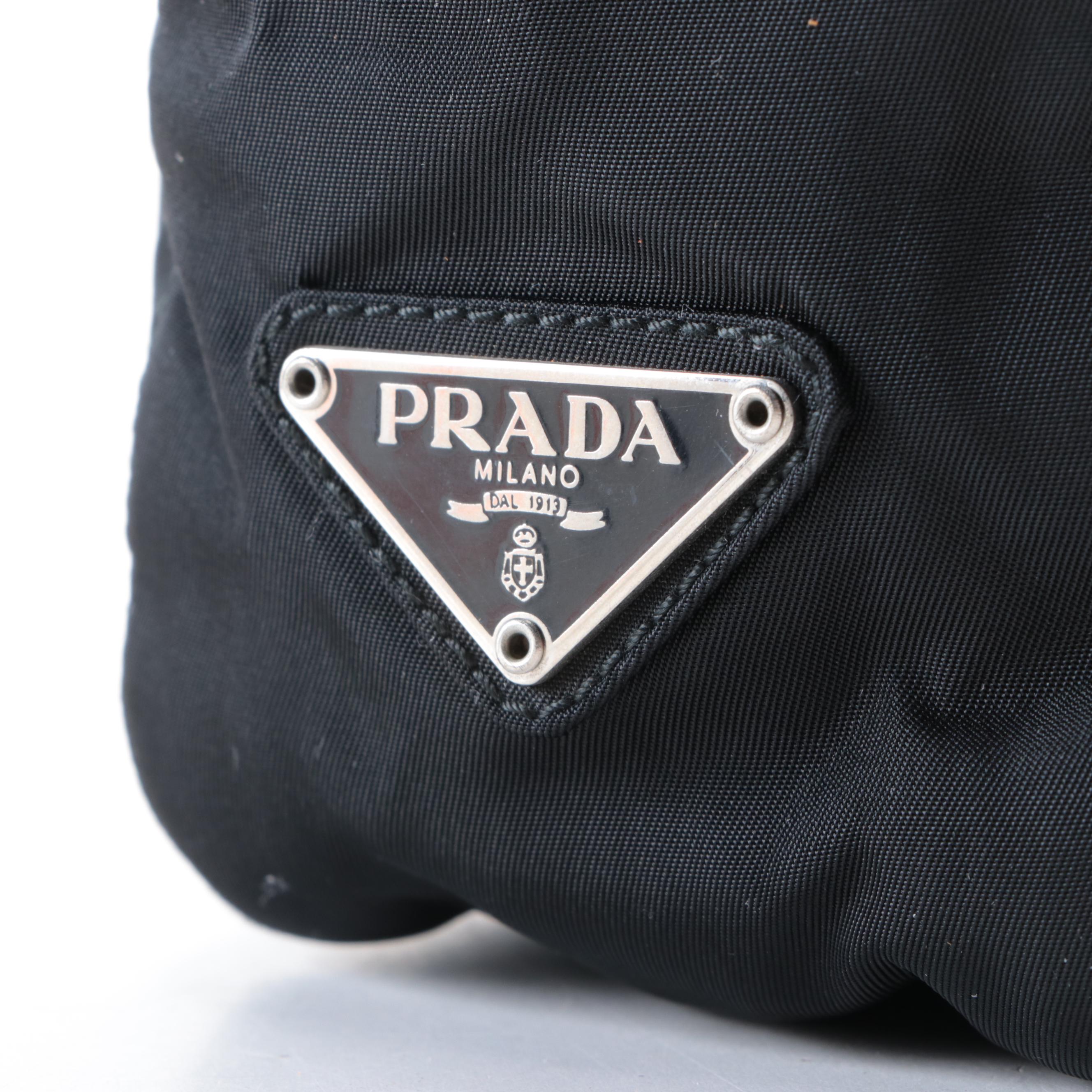 Prada Small Tote Bag in Black Tessuto Nylon