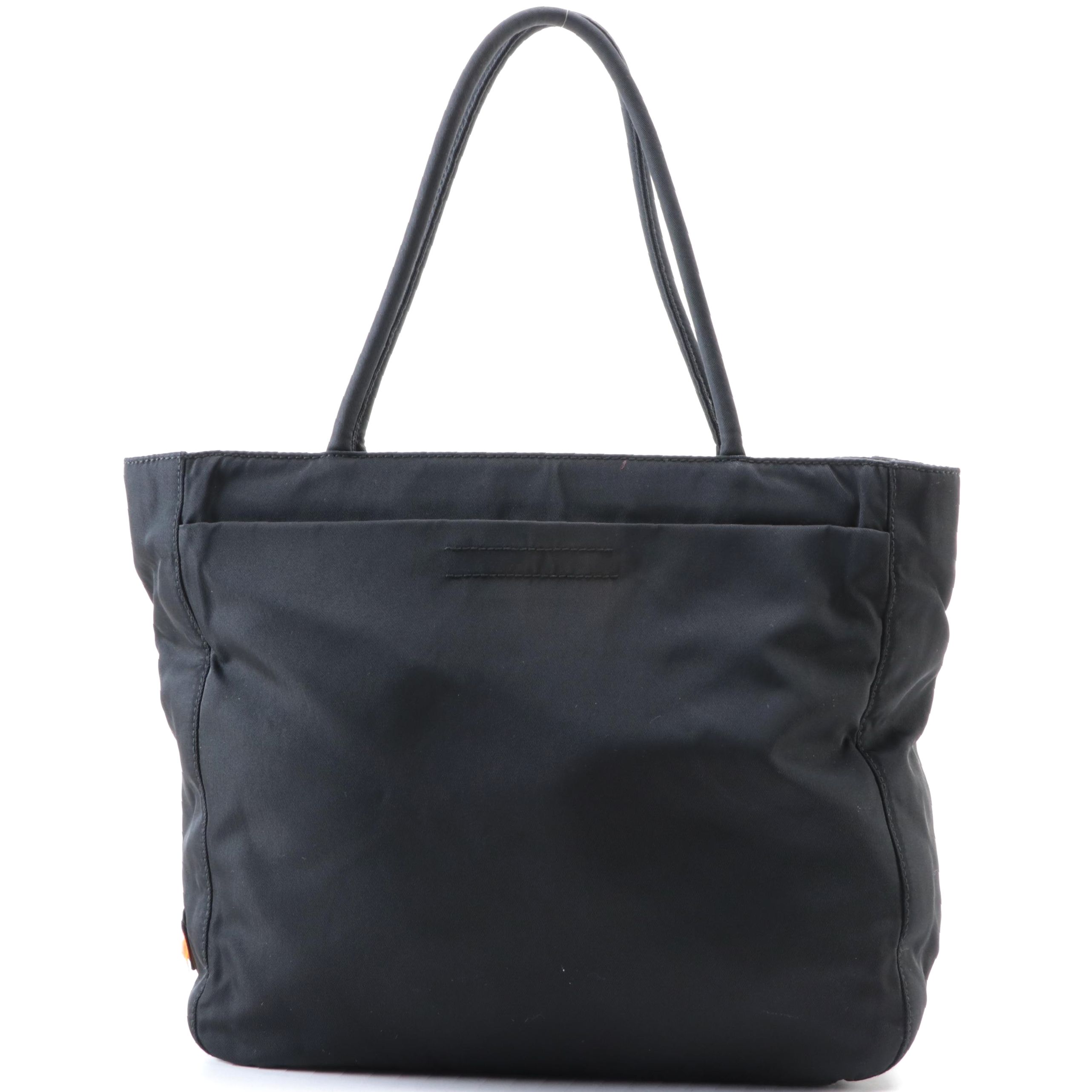 Prada Small Tote Bag in Black Tessuto Nylon