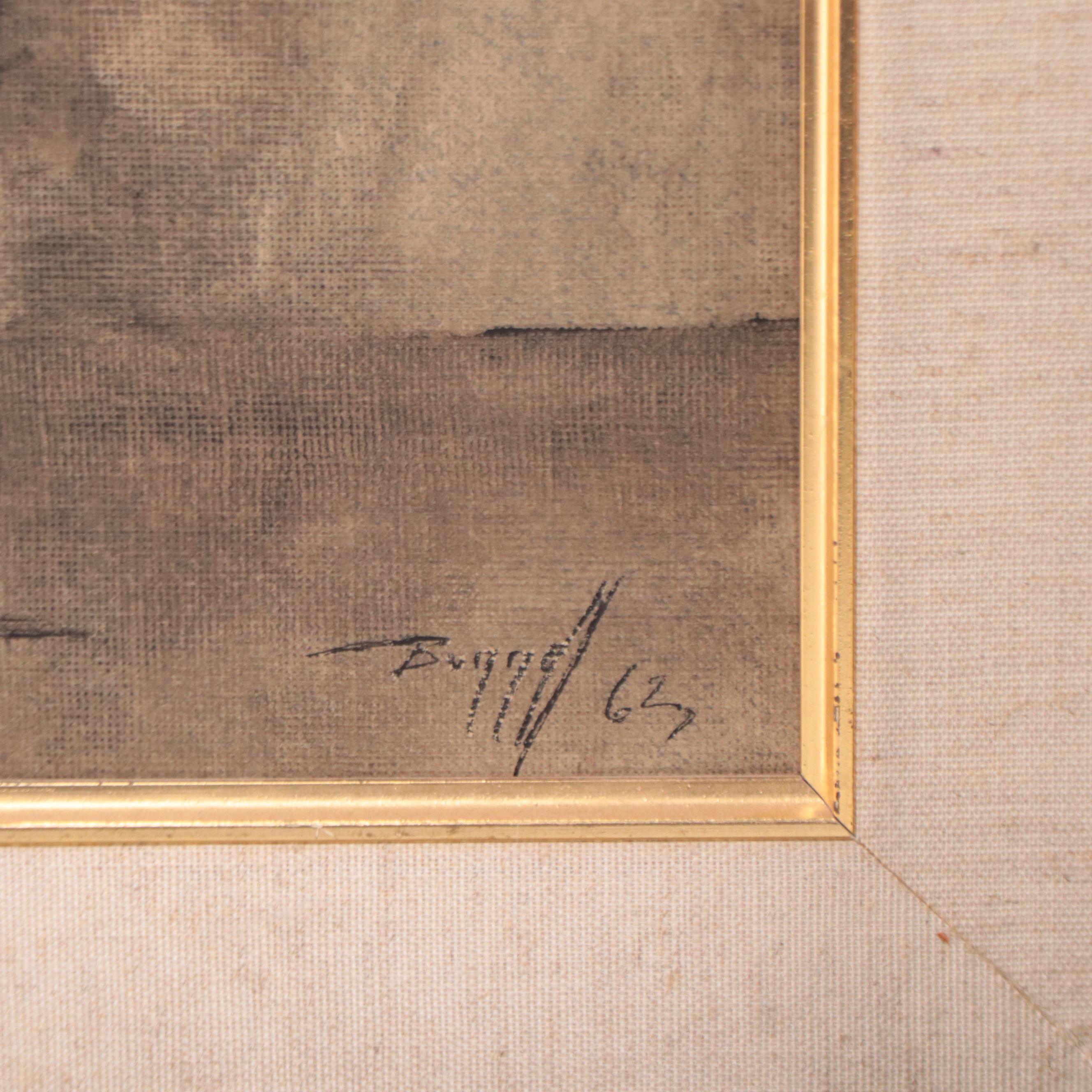 Charles Bunnell Oil Painting, 1963