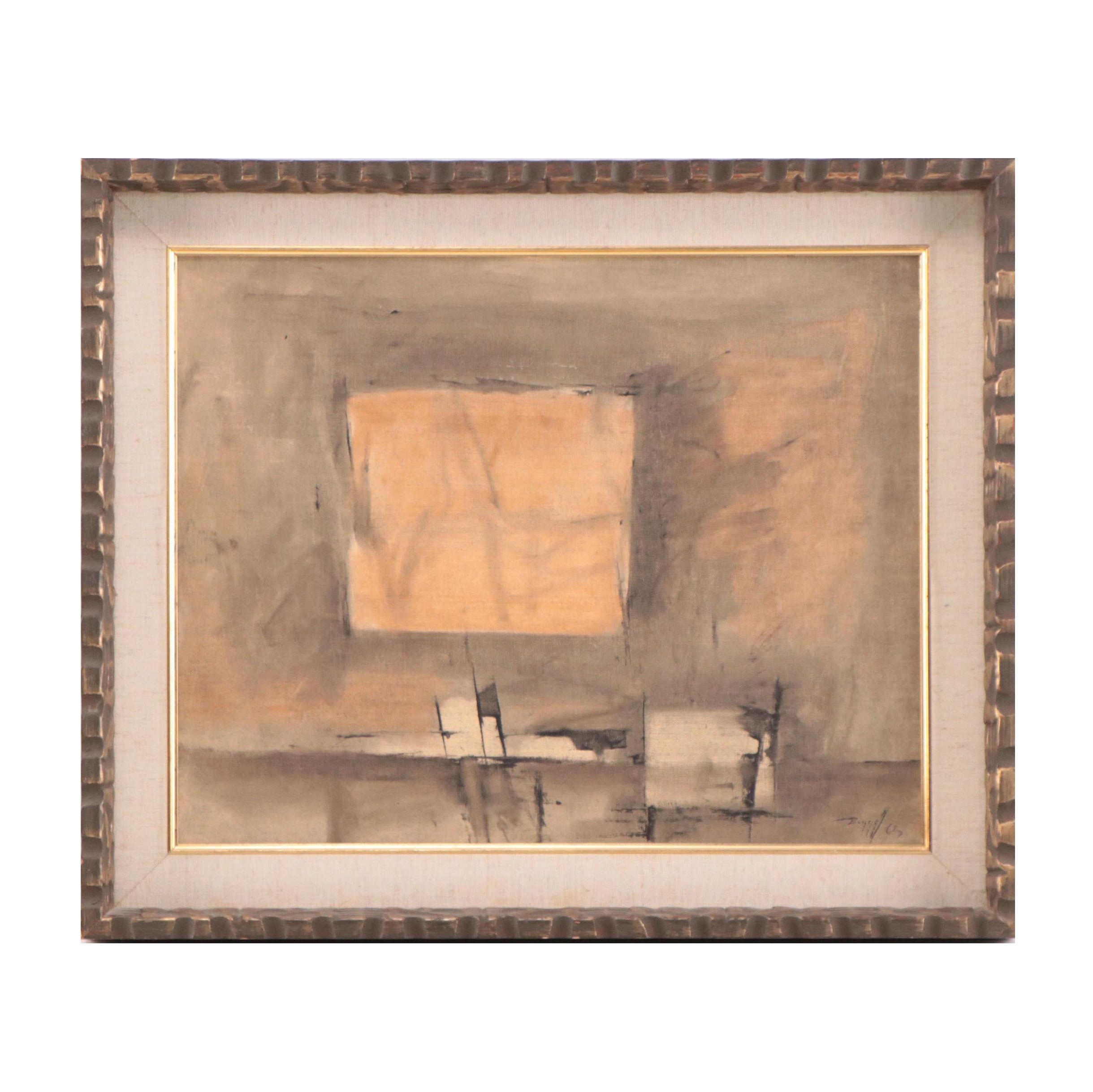 Charles Bunnell Oil Painting, 1963