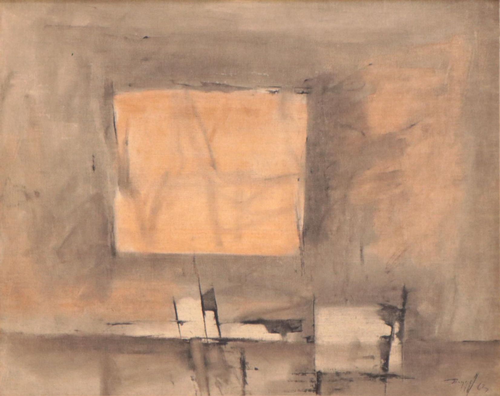 Charles Bunnell Oil Painting, 1963