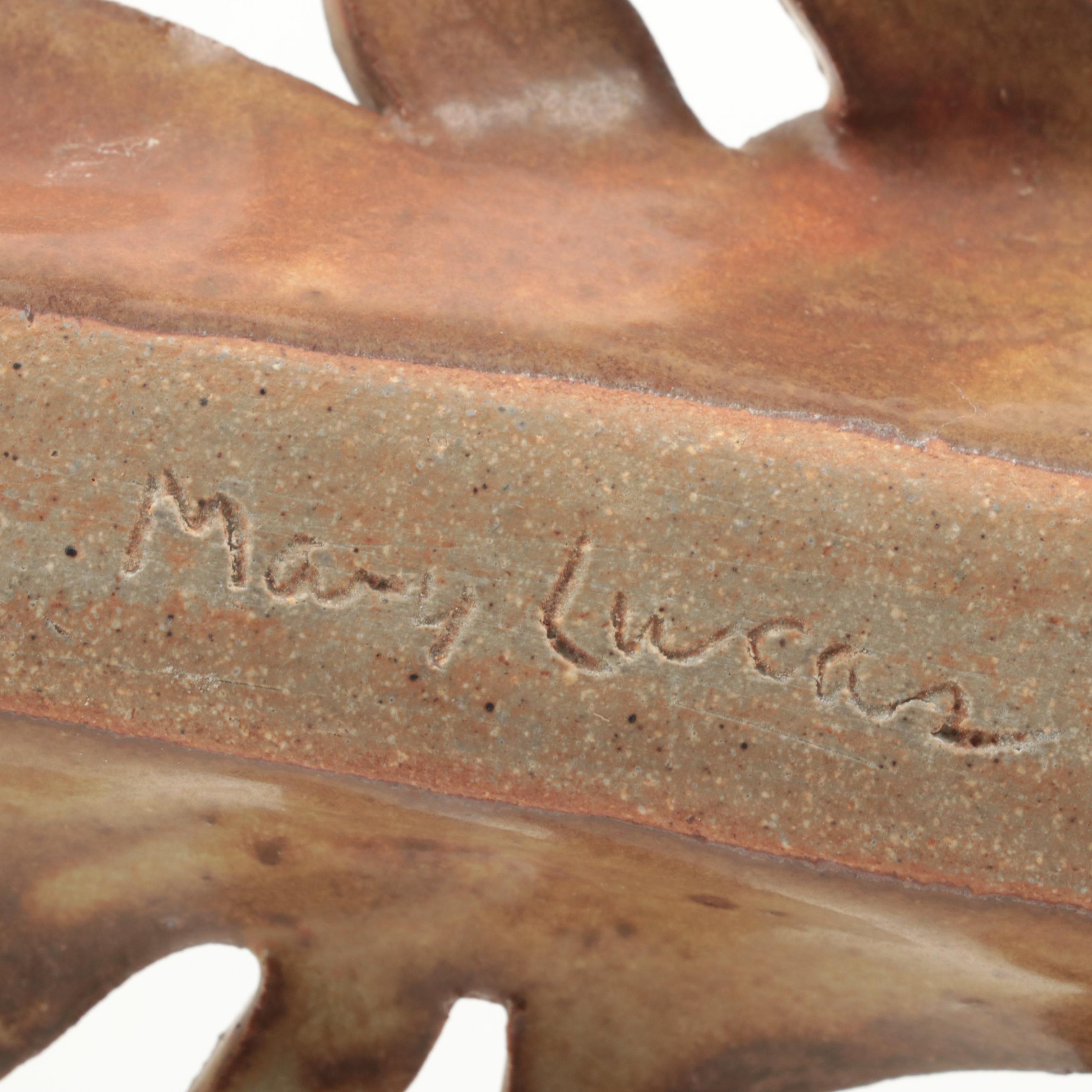 Mary Ann Wurst Ceramic Vase with Other Art Pottery, Mary Lucas Incense Holder