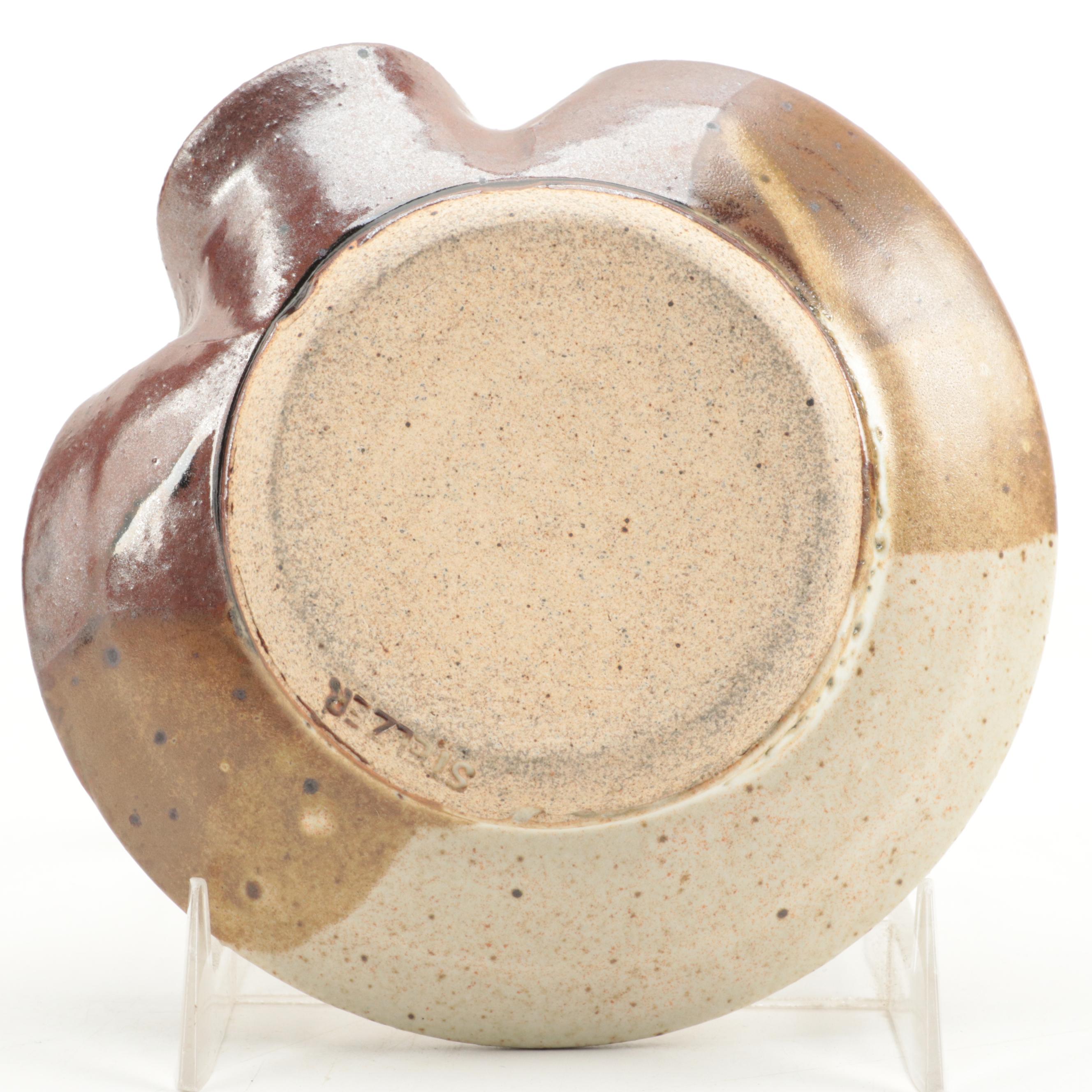 Mary Ann Wurst Ceramic Vase with Other Art Pottery, Mary Lucas Incense Holder