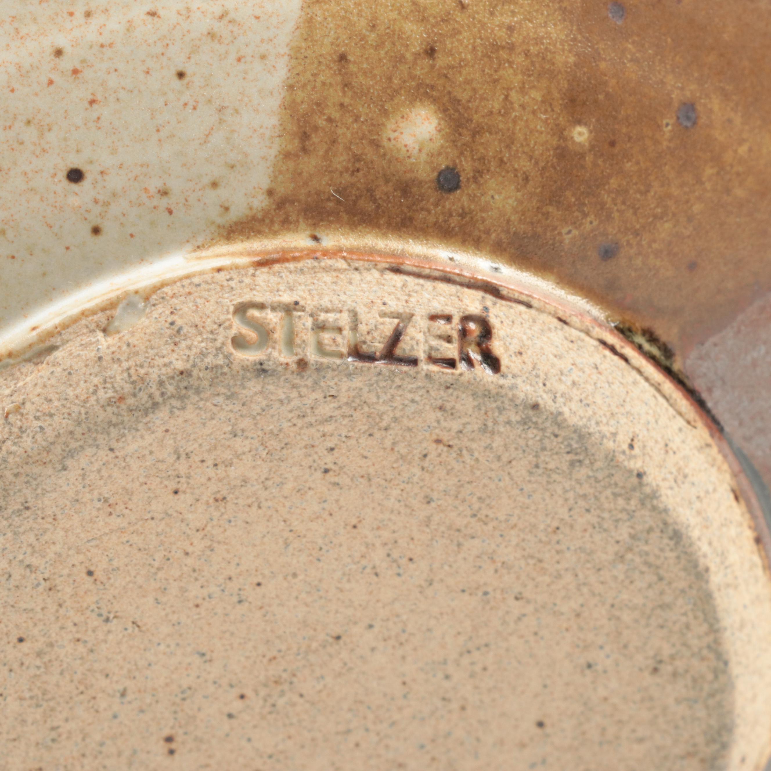 Mary Ann Wurst Ceramic Vase with Other Art Pottery, Mary Lucas Incense Holder