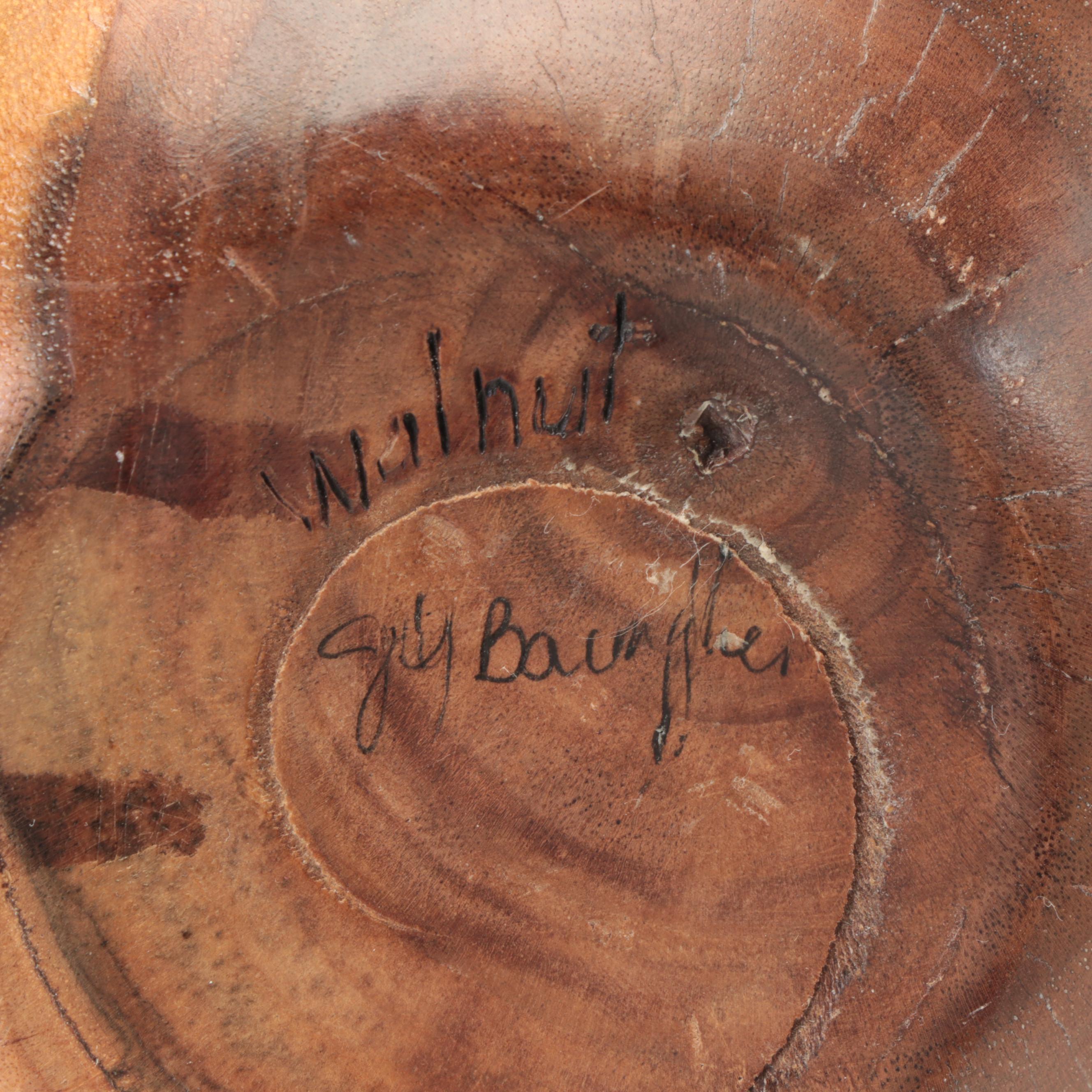 Russell Haidet With Other Walnut, Cherry Boxelder Turned Bowls and Trivet