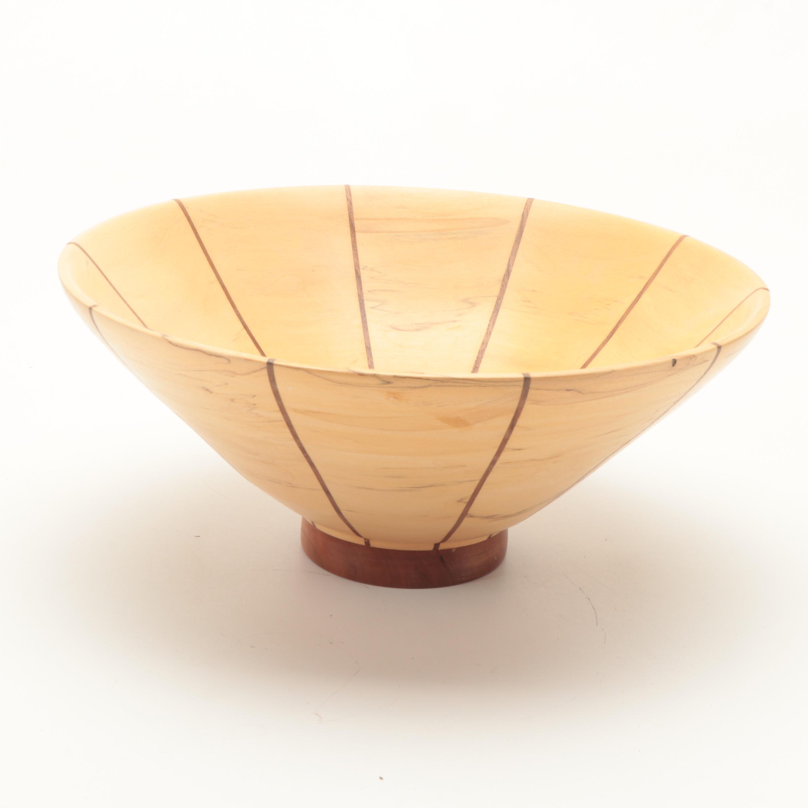 Russell Haidet With Other Walnut, Cherry Boxelder Turned Bowls and Trivet