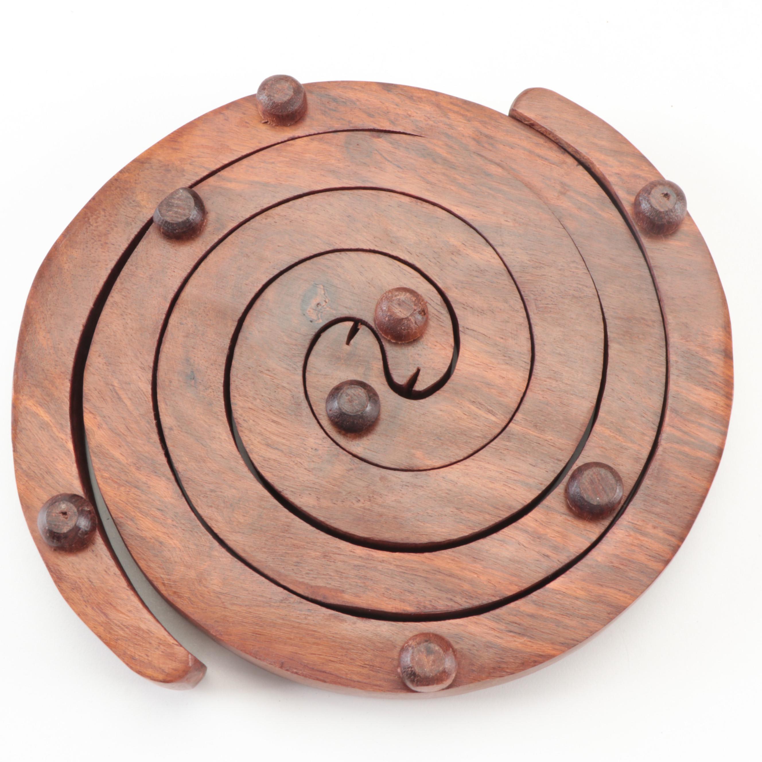 Russell Haidet With Other Walnut, Cherry Boxelder Turned Bowls and Trivet