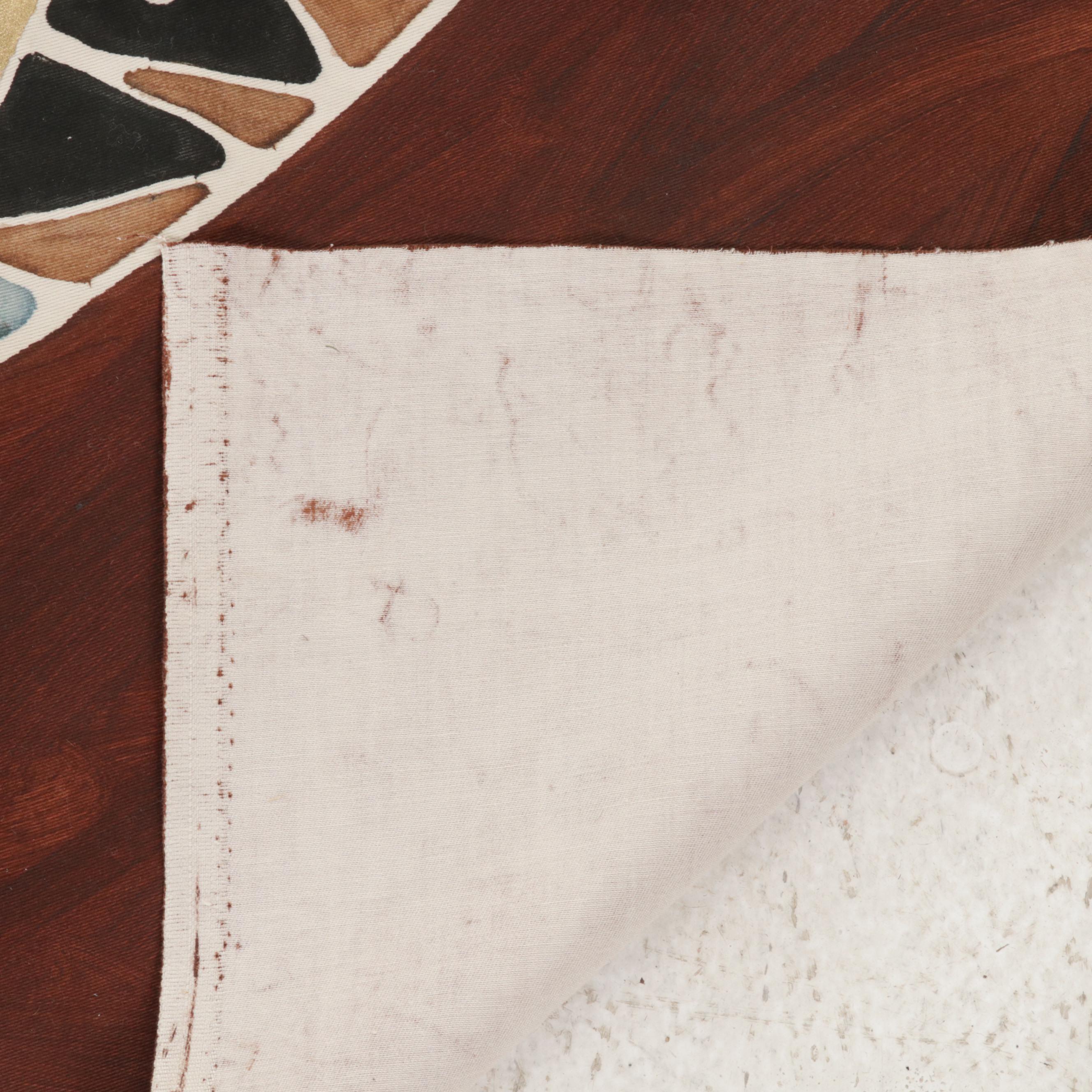 Folk Art Batik Hanging Textiles of Elephants and Flamingos, Circa 2000