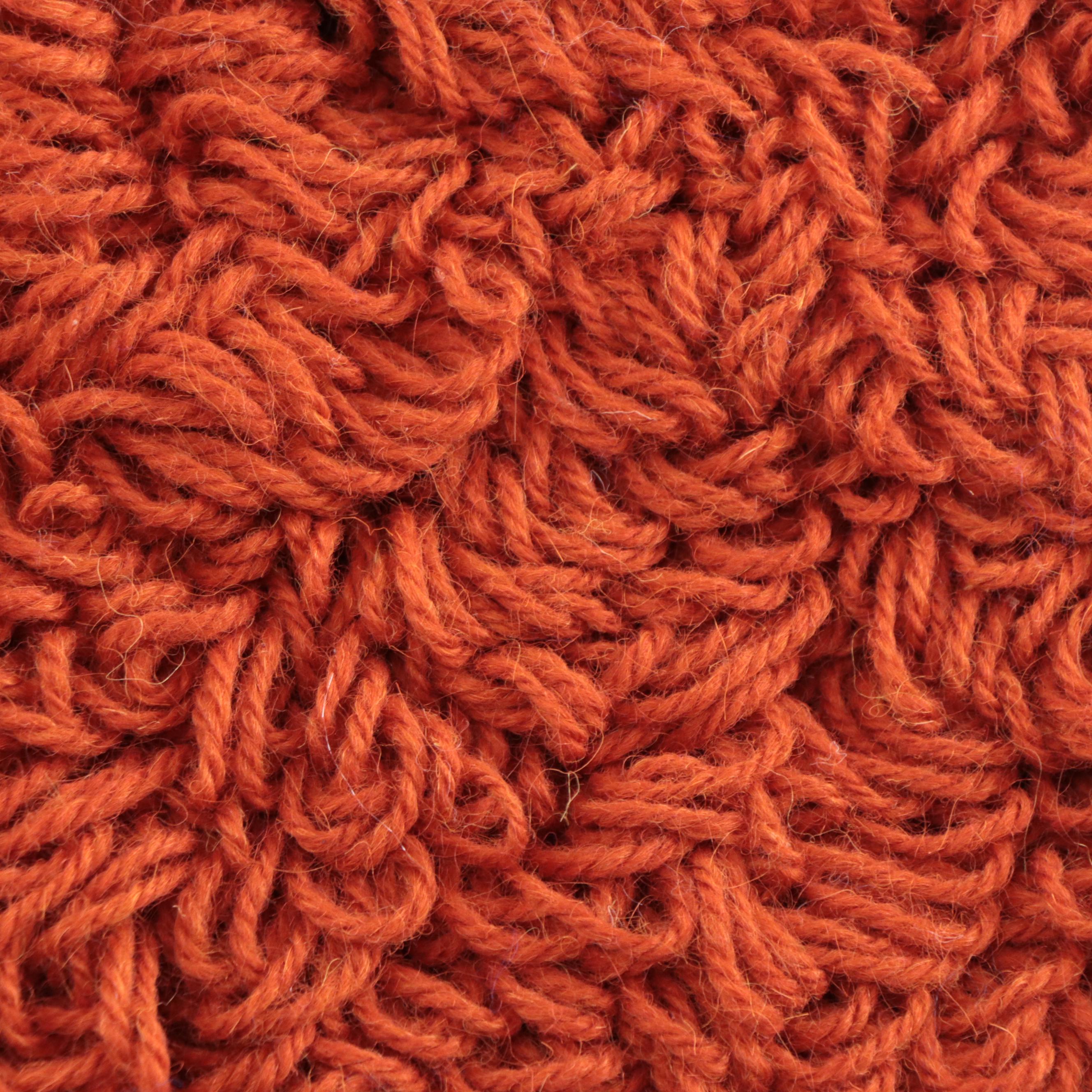 Harry Hilson Abstract Hooked Wool Wall Hanging "Meditation," 1973