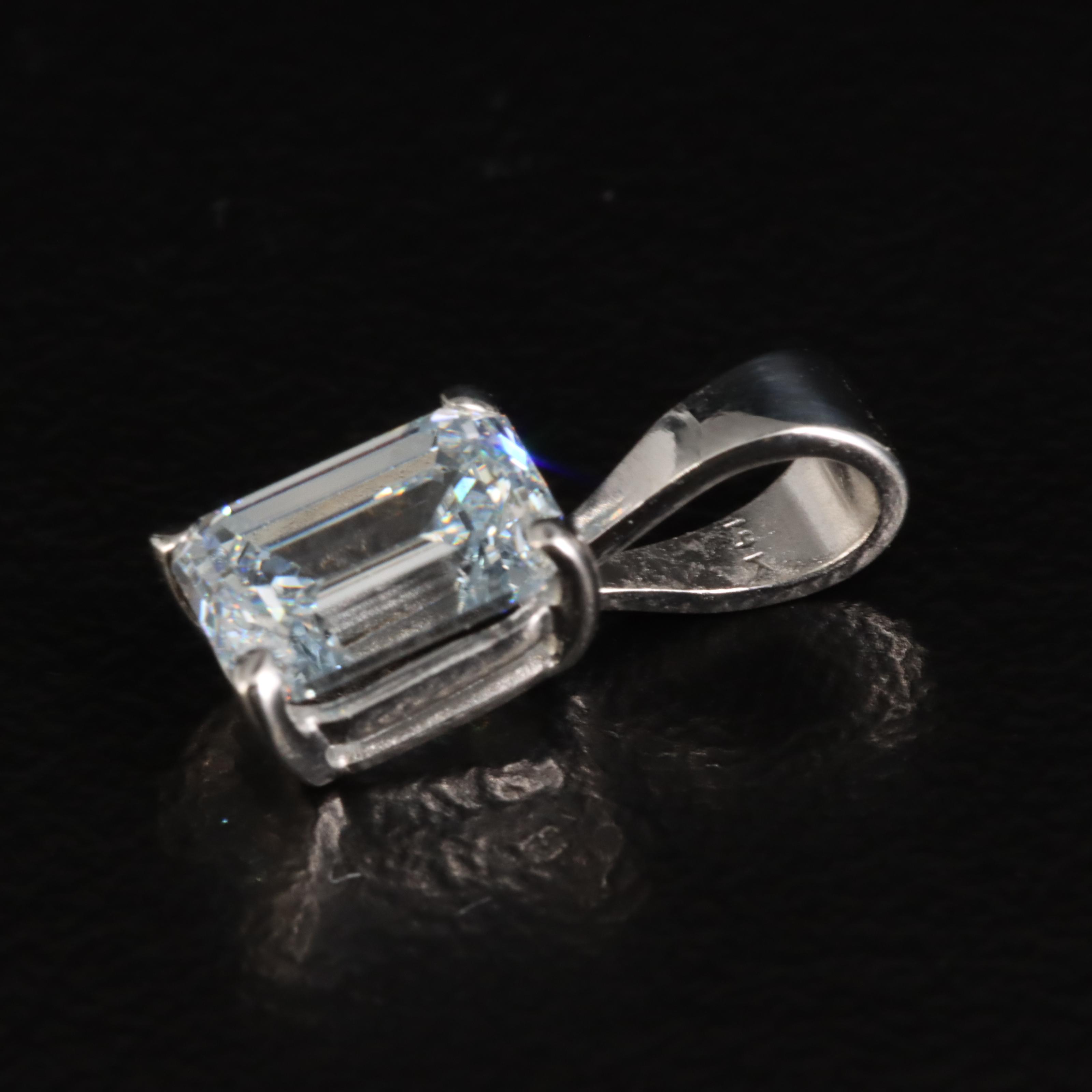 14K 0.72 CT Lab Grown Diamond Pendant