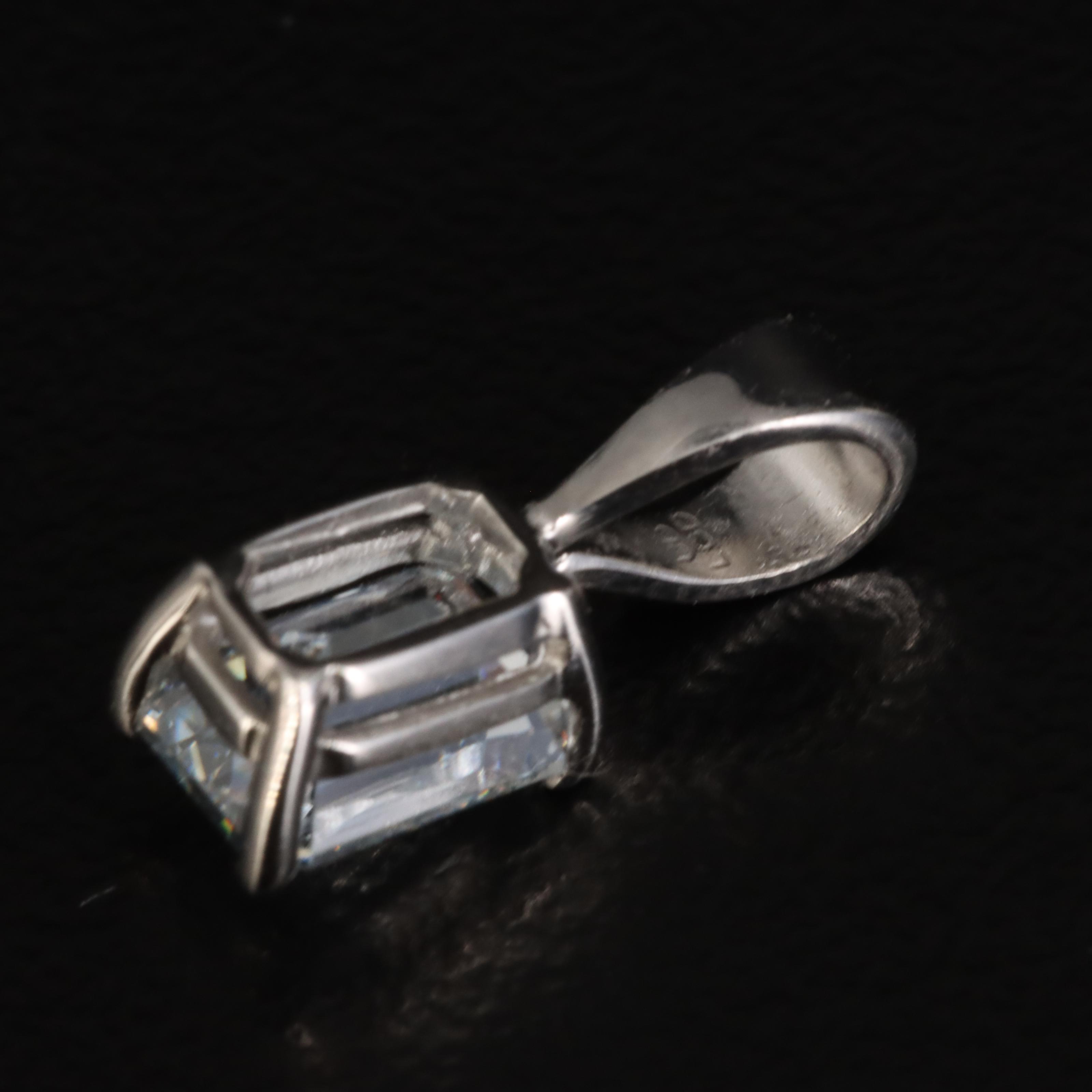 14K 0.72 CT Lab Grown Diamond Pendant