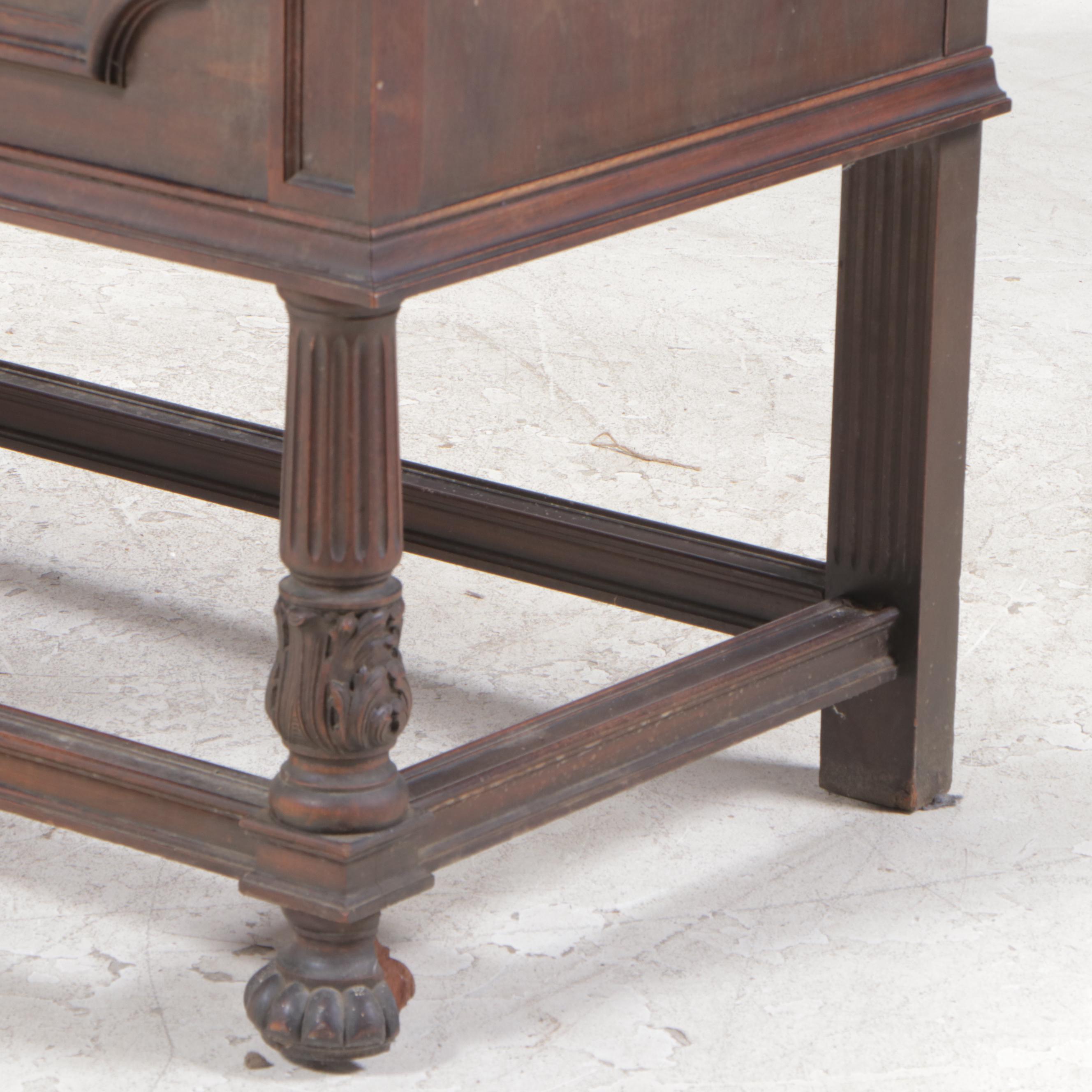 Henshaw's Furniture Renaissance Revival Walnut and Burl Walnut Sideboard