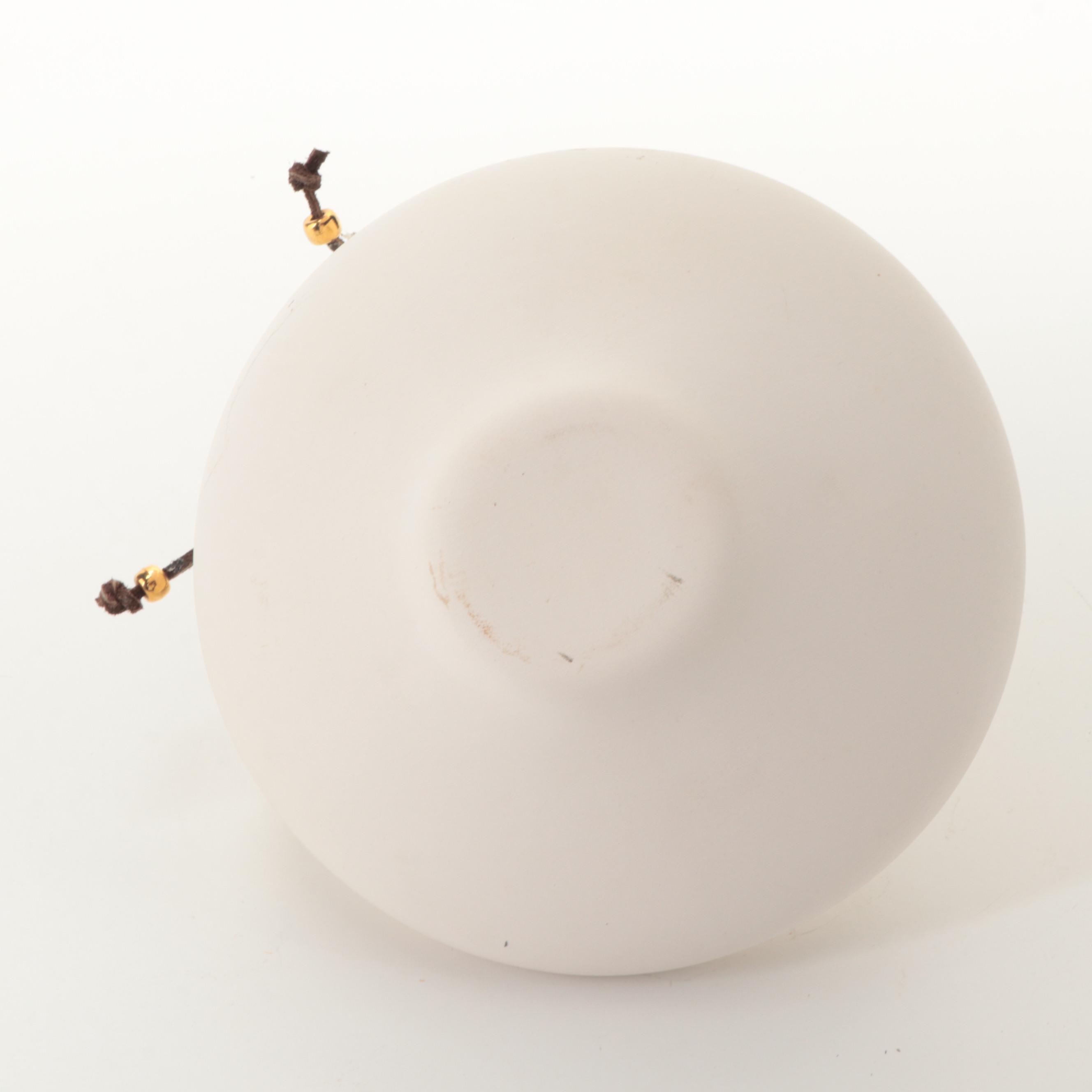 Etched Wood and Turquoise Vessel, Pottery Vase, Rosewood, Other Bison Figures