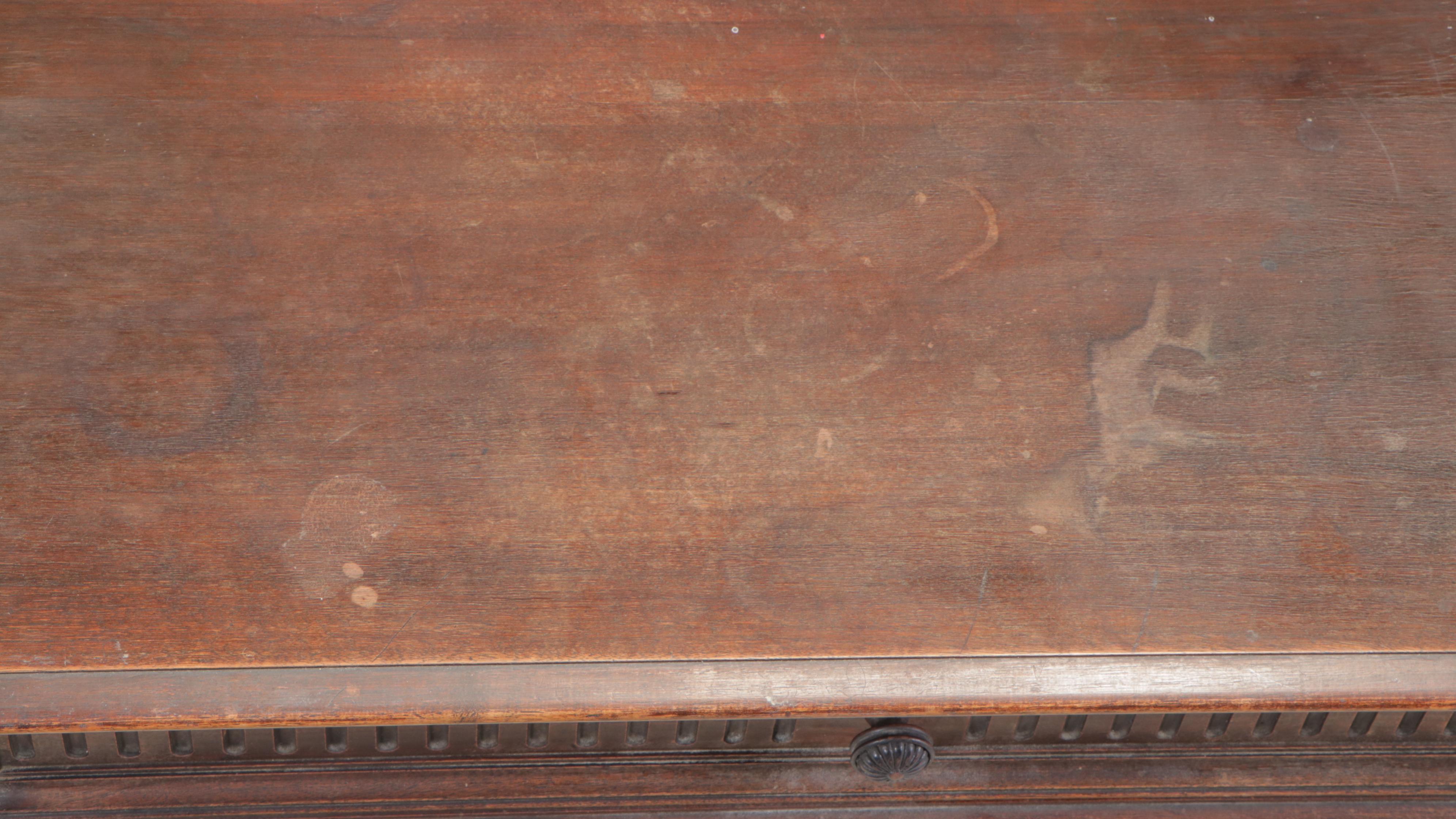Henshaw's Furniture Renaissance Revival Walnut and Burl Walnut Sideboard