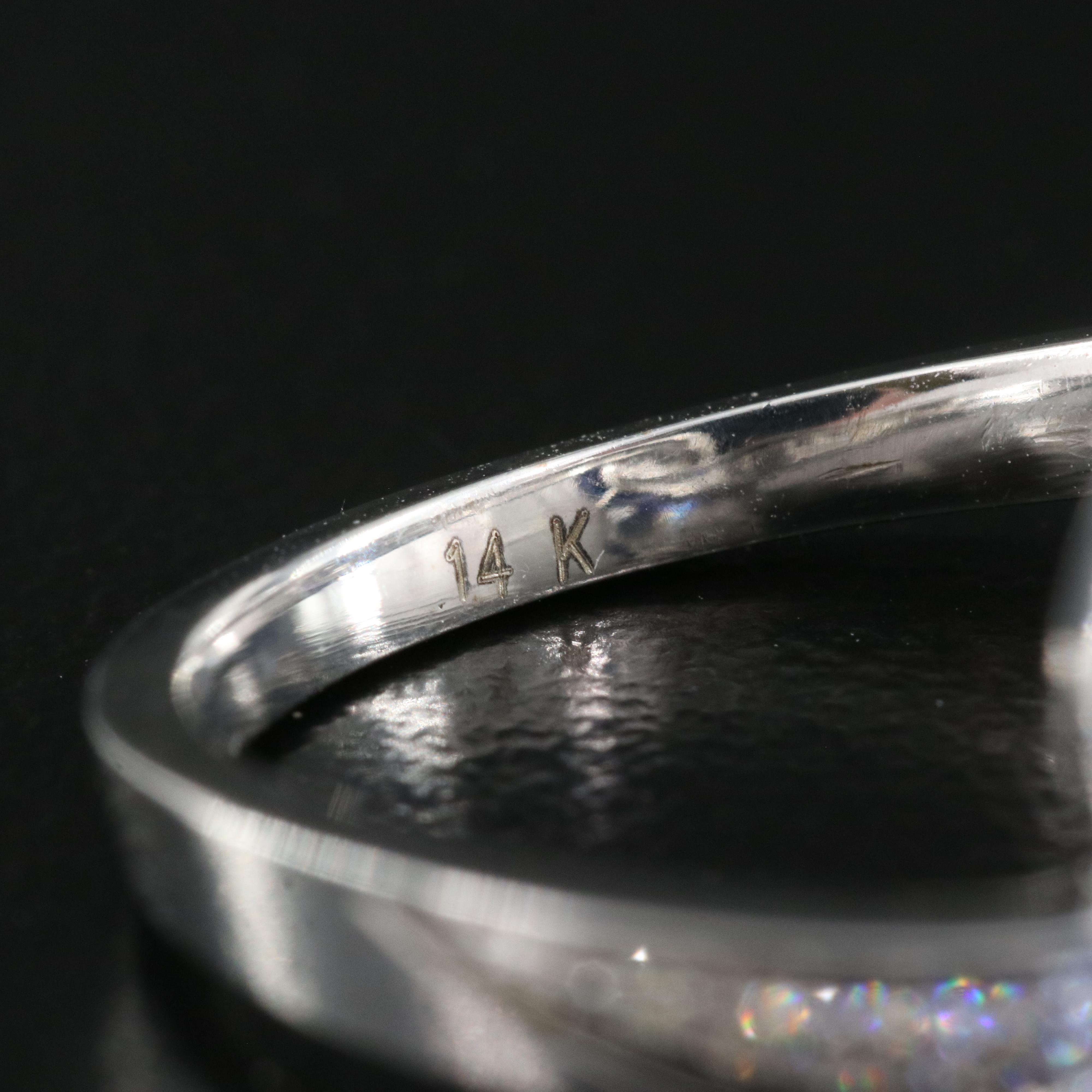 14K 6.33 CT Tanzanite and Diamond Ring