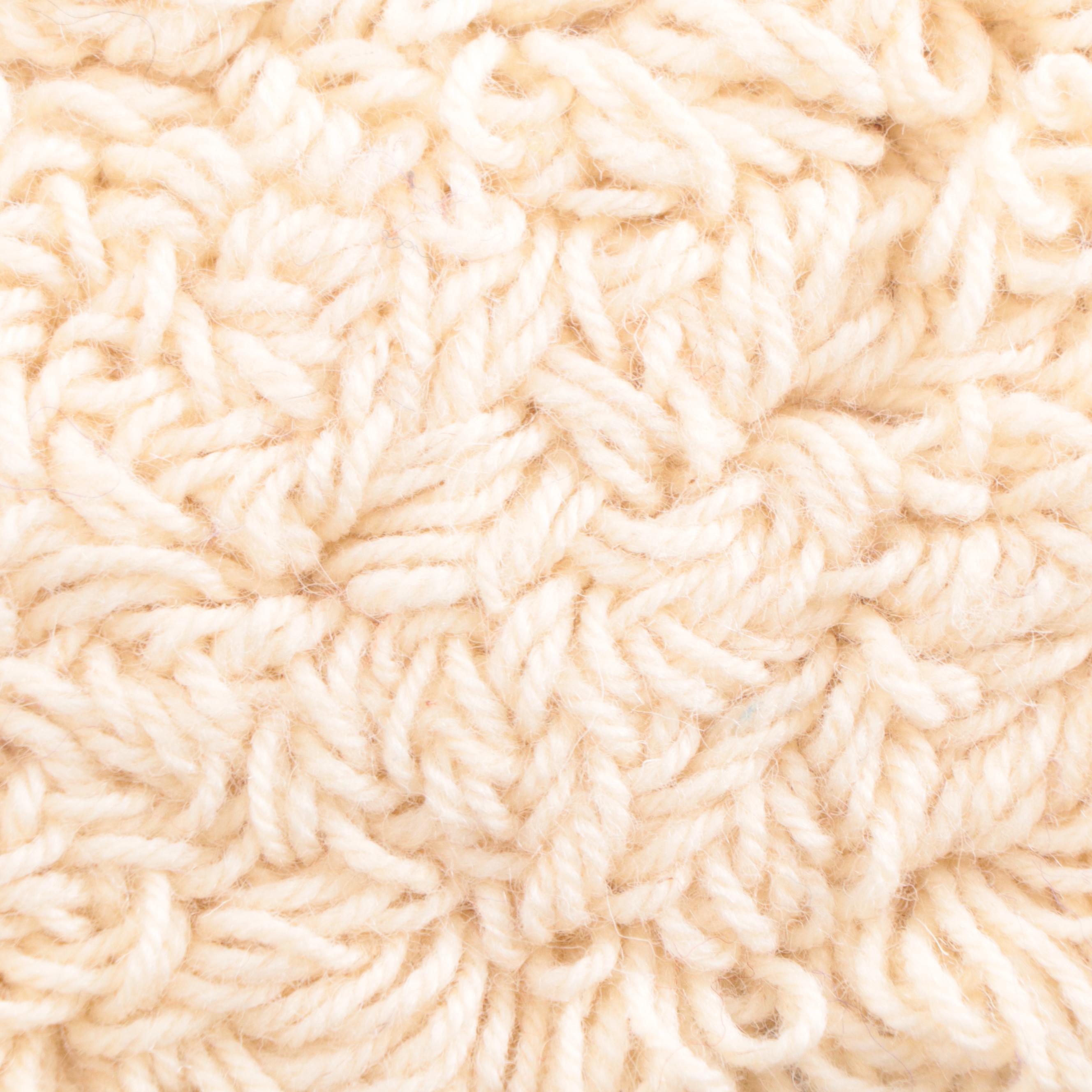 Harry Hilson Abstract Hooked Wool Wall Hanging, Circa 1970