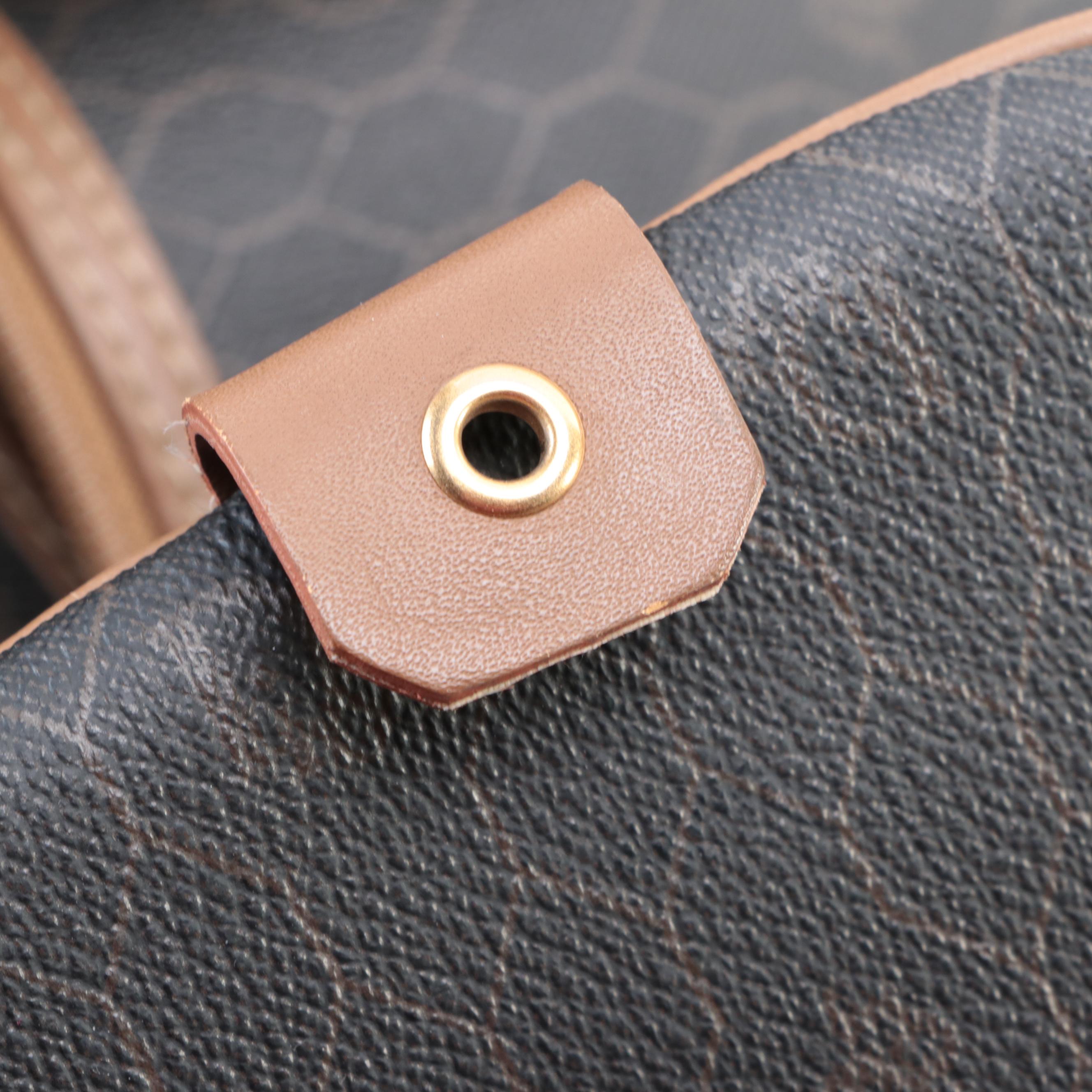 Christian Dior Duffle Bag in Honeycomb Coated Canvas and Leather