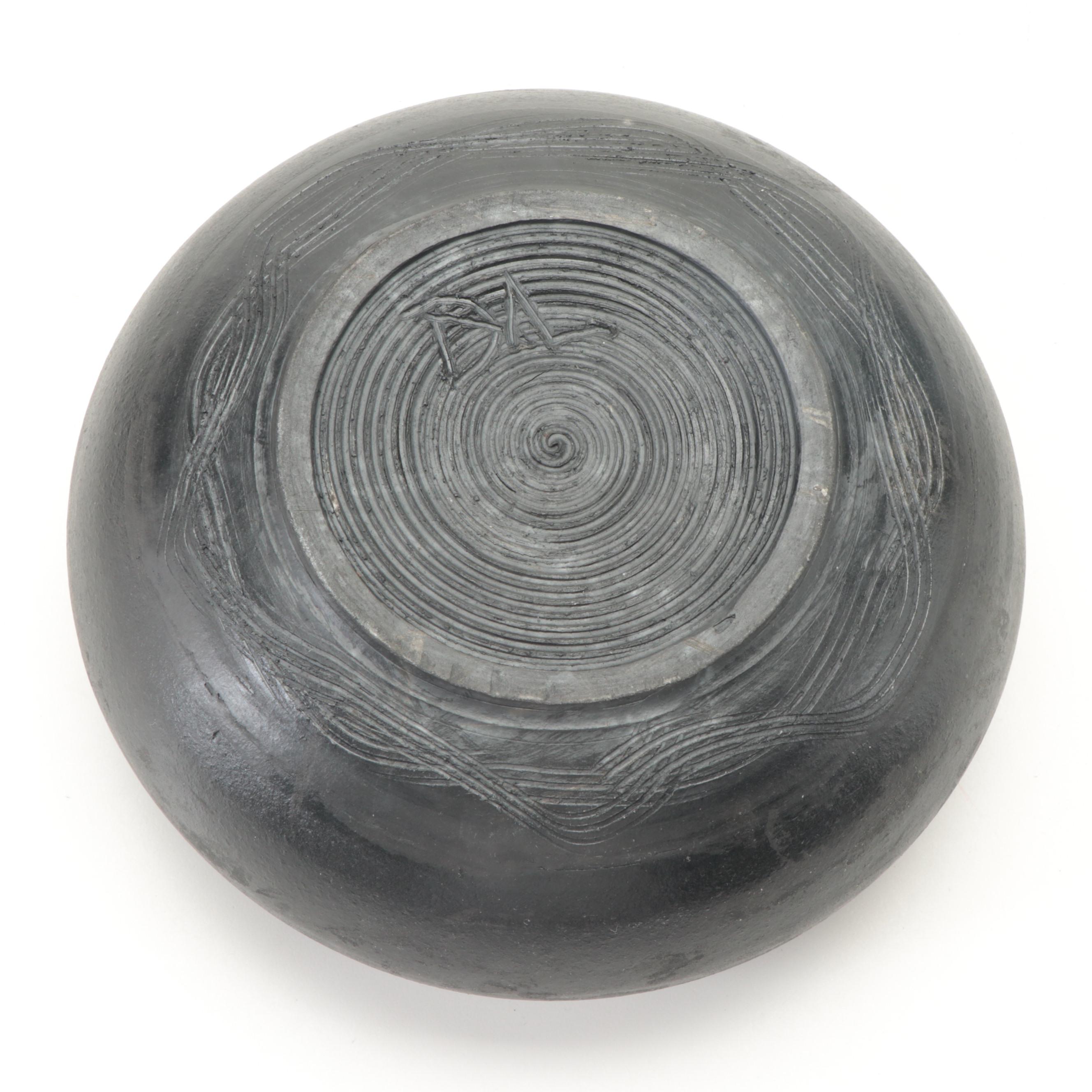 Signed Debbie Lewis Raku Pottery Vase with Other Decorative Bowl and Vase