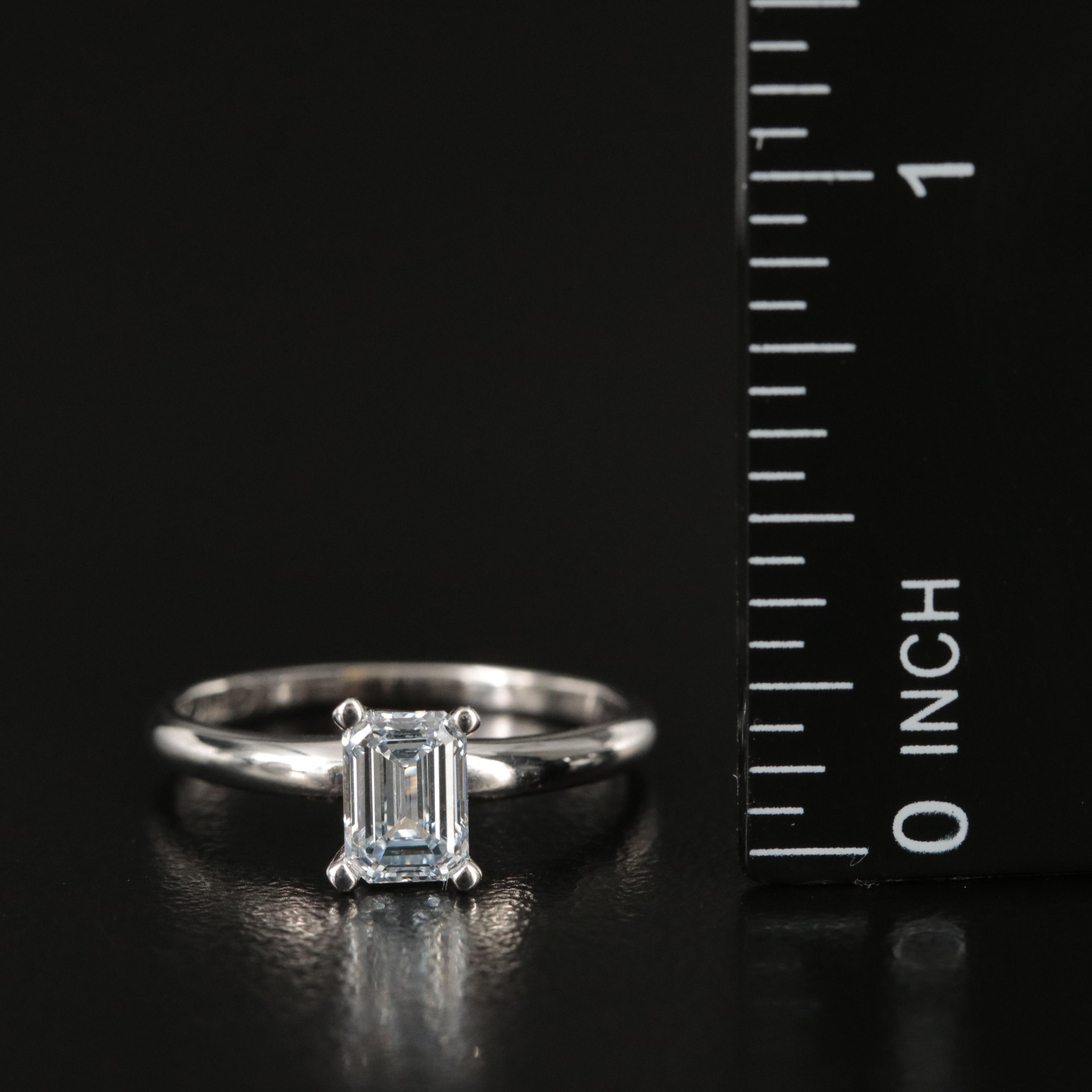 14K 0.80 CT Lab Grown Diamond Solitaire Ring