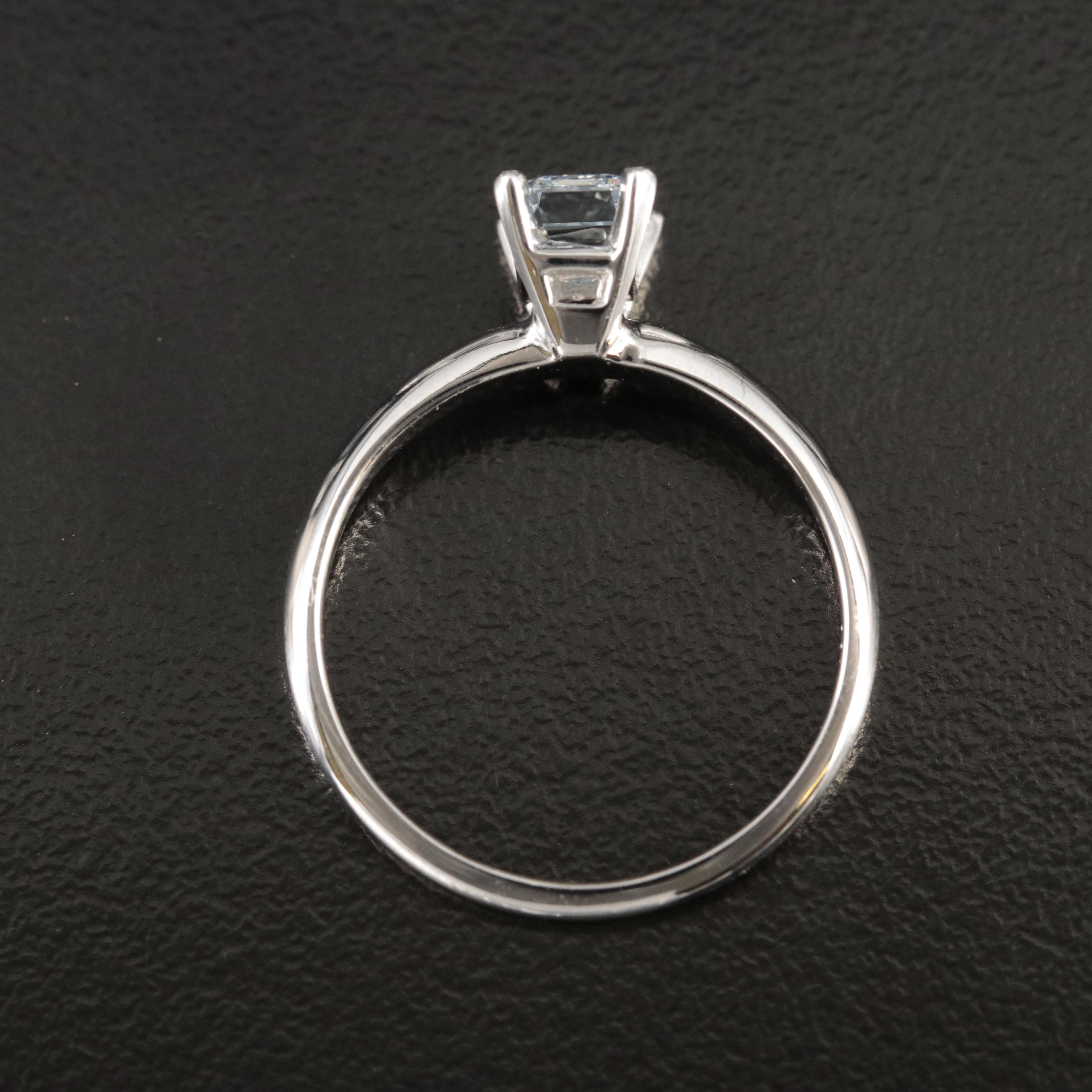 14K 0.80 CT Lab Grown Diamond Solitaire Ring