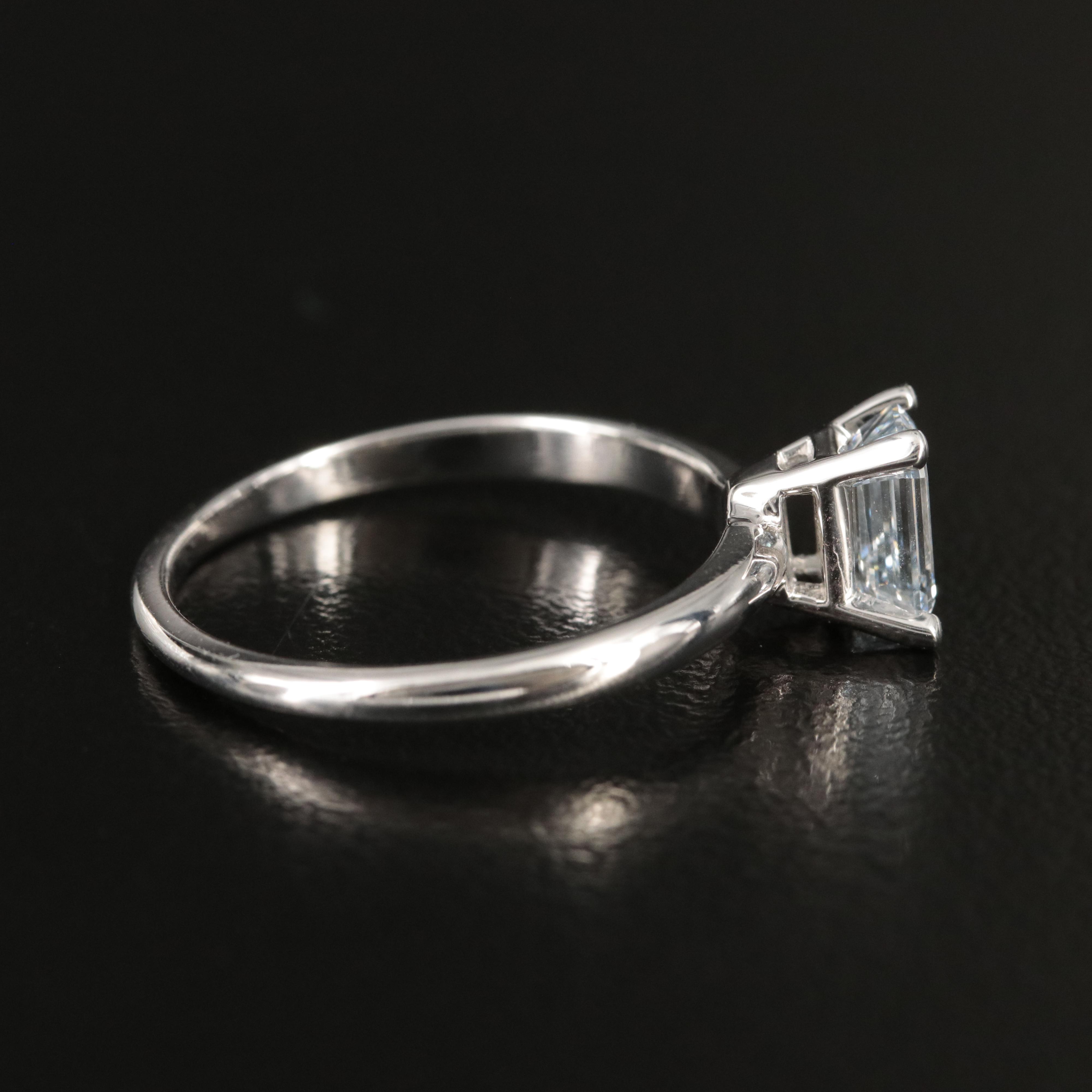 14K 0.80 CT Lab Grown Diamond Solitaire Ring