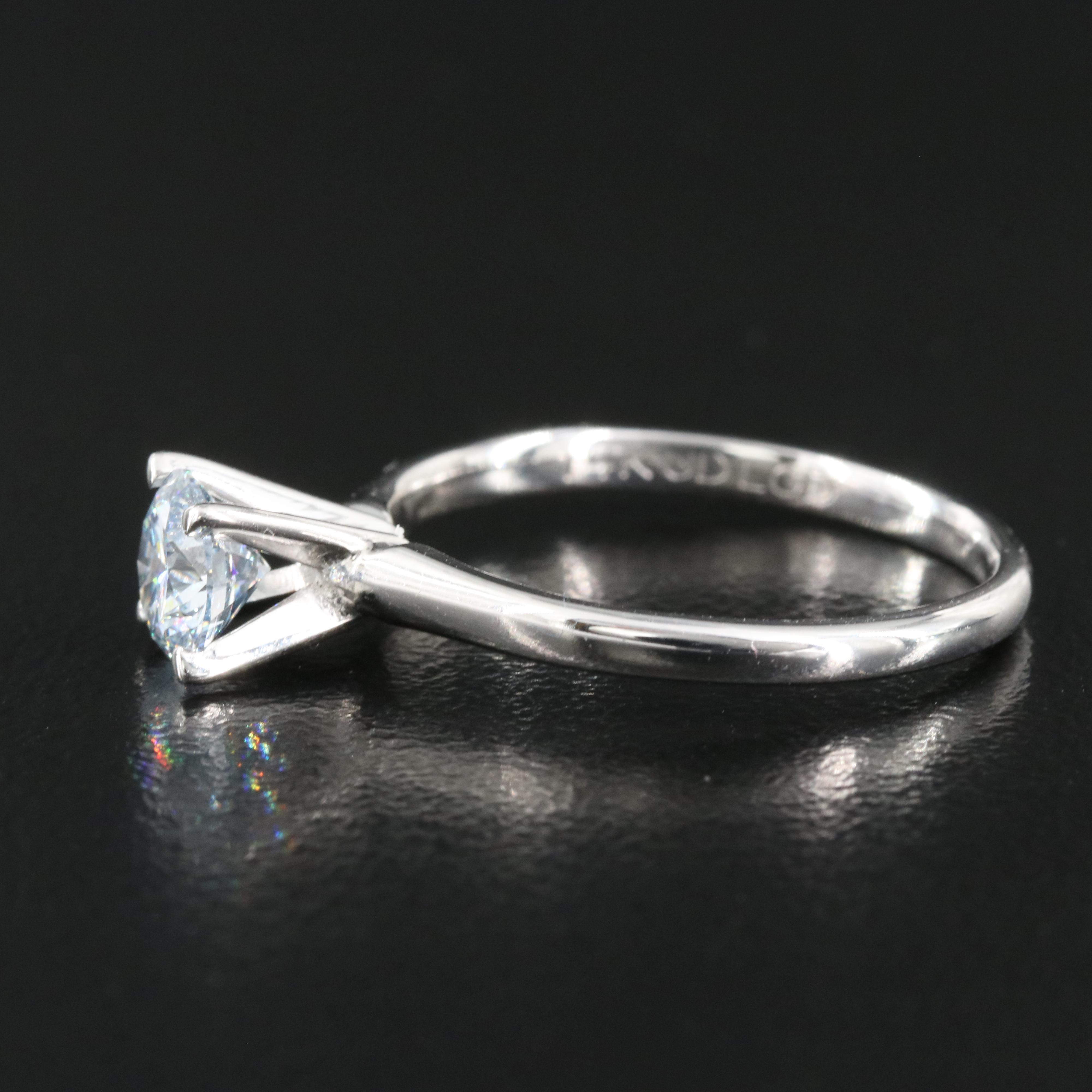 14K 0.72 CT Lab Grown Diamond Solitaire Ring