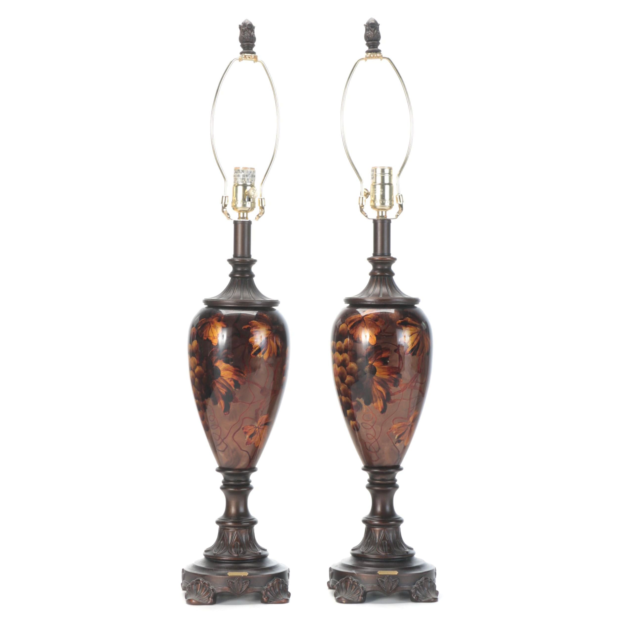 Dale Tiffany "Antiques Roadshow" Neoclassical Style Table Lamps