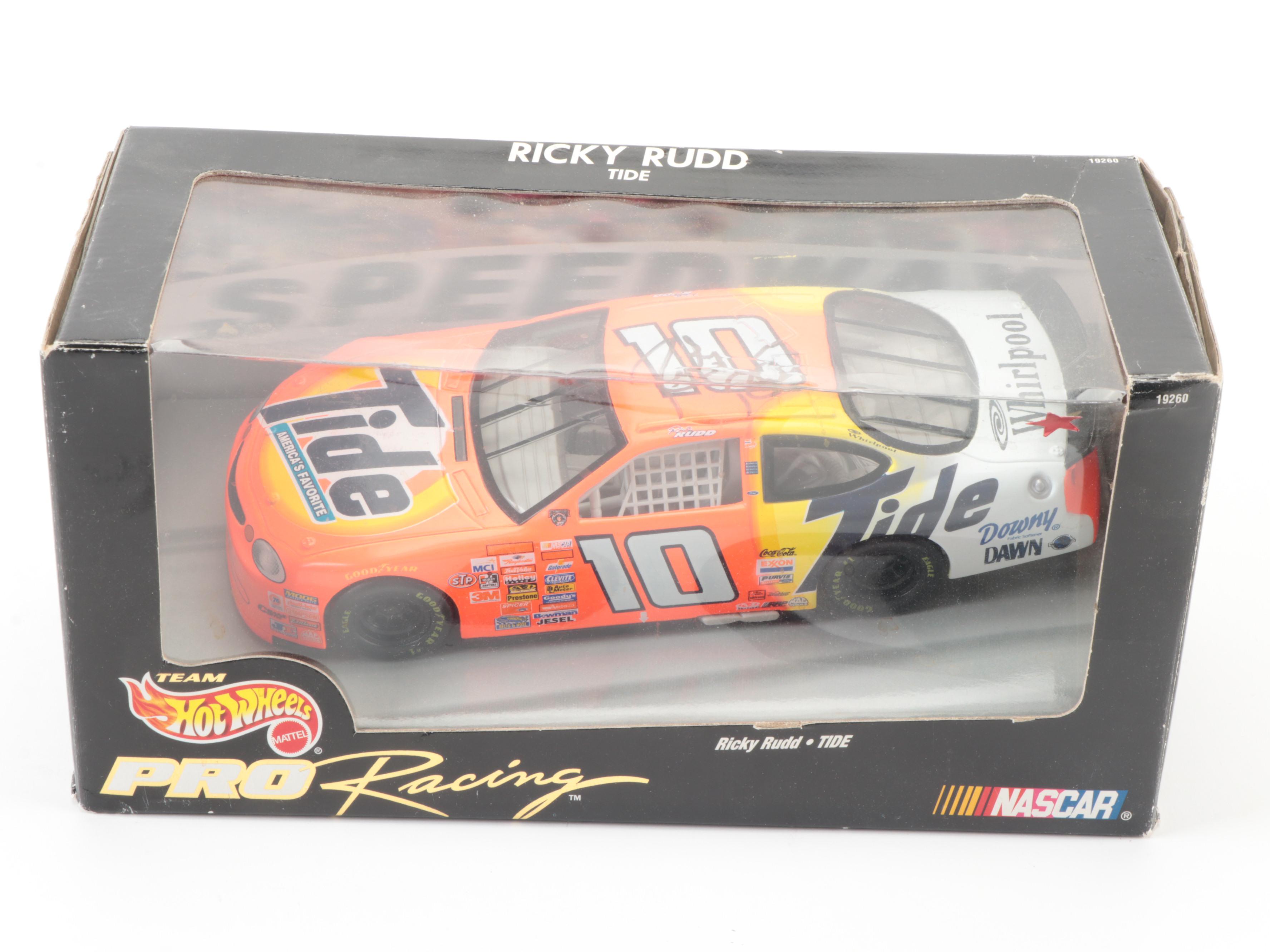 Rickey Rudd, Rickey Craven Tide Racing Team Signed Diecast Model NASCAR Cars