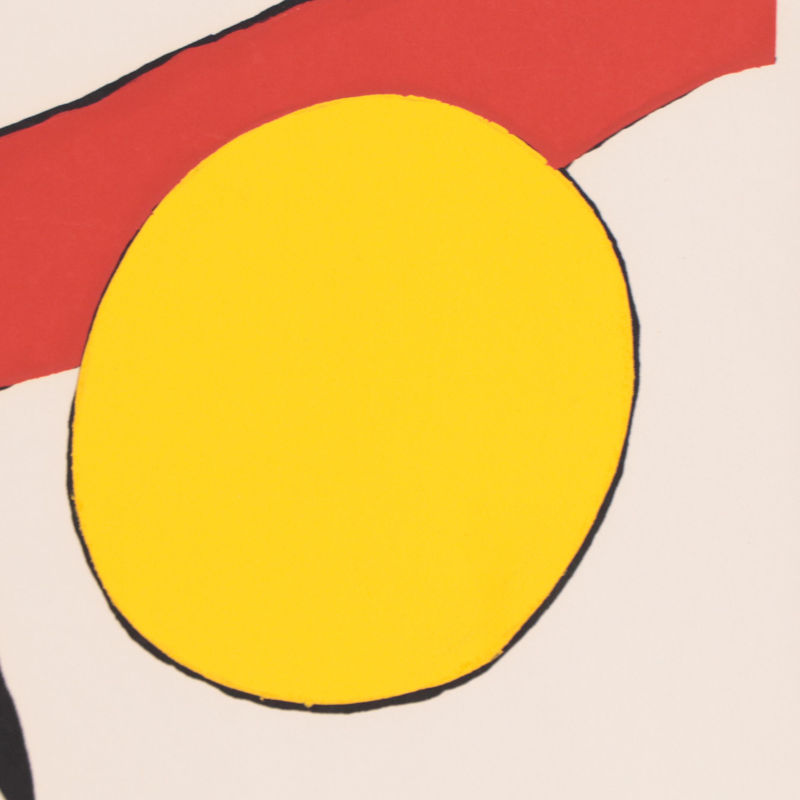 Serigraph After Alexander Calder "Mountain and Sun"