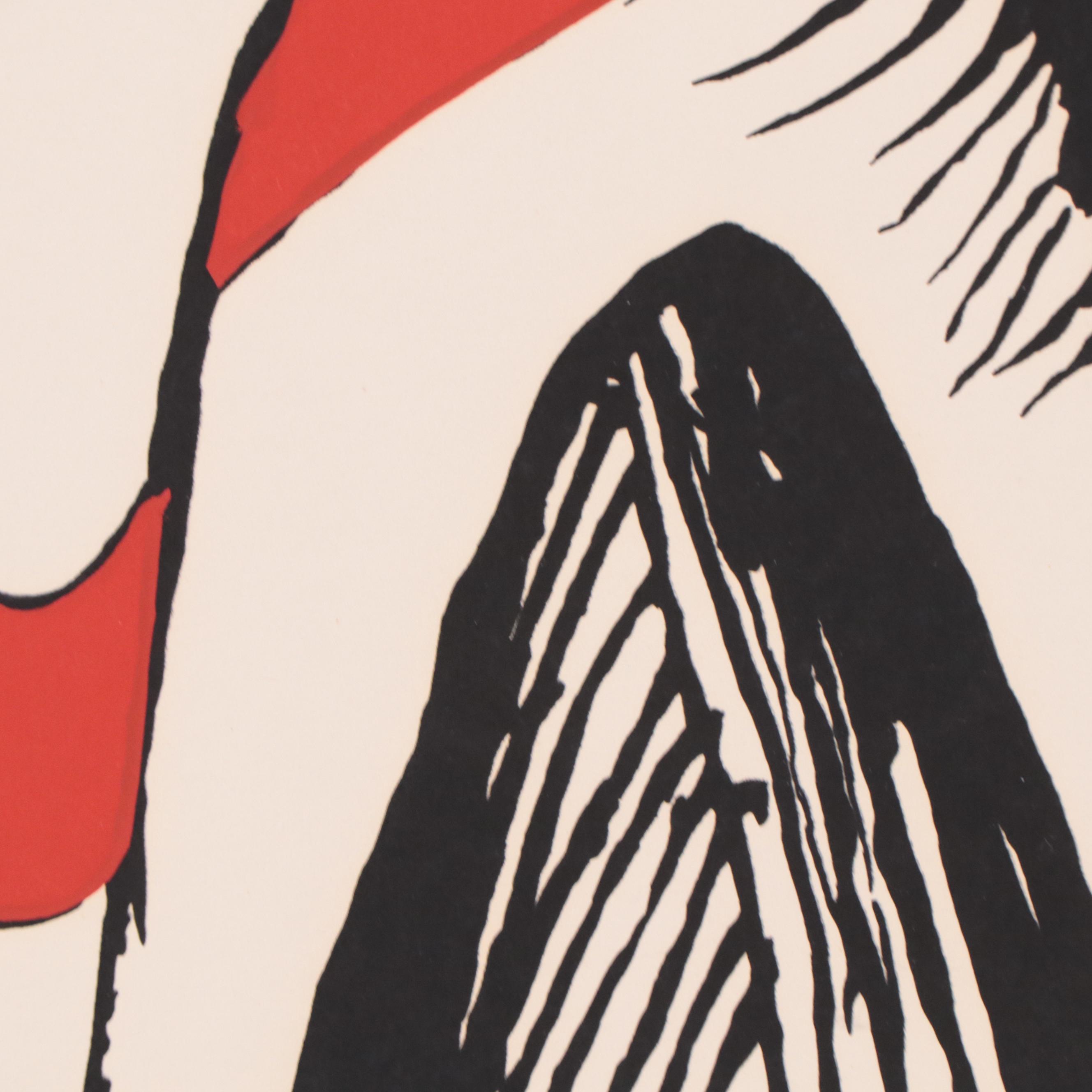 Serigraph After Alexander Calder "Mountain and Sun"