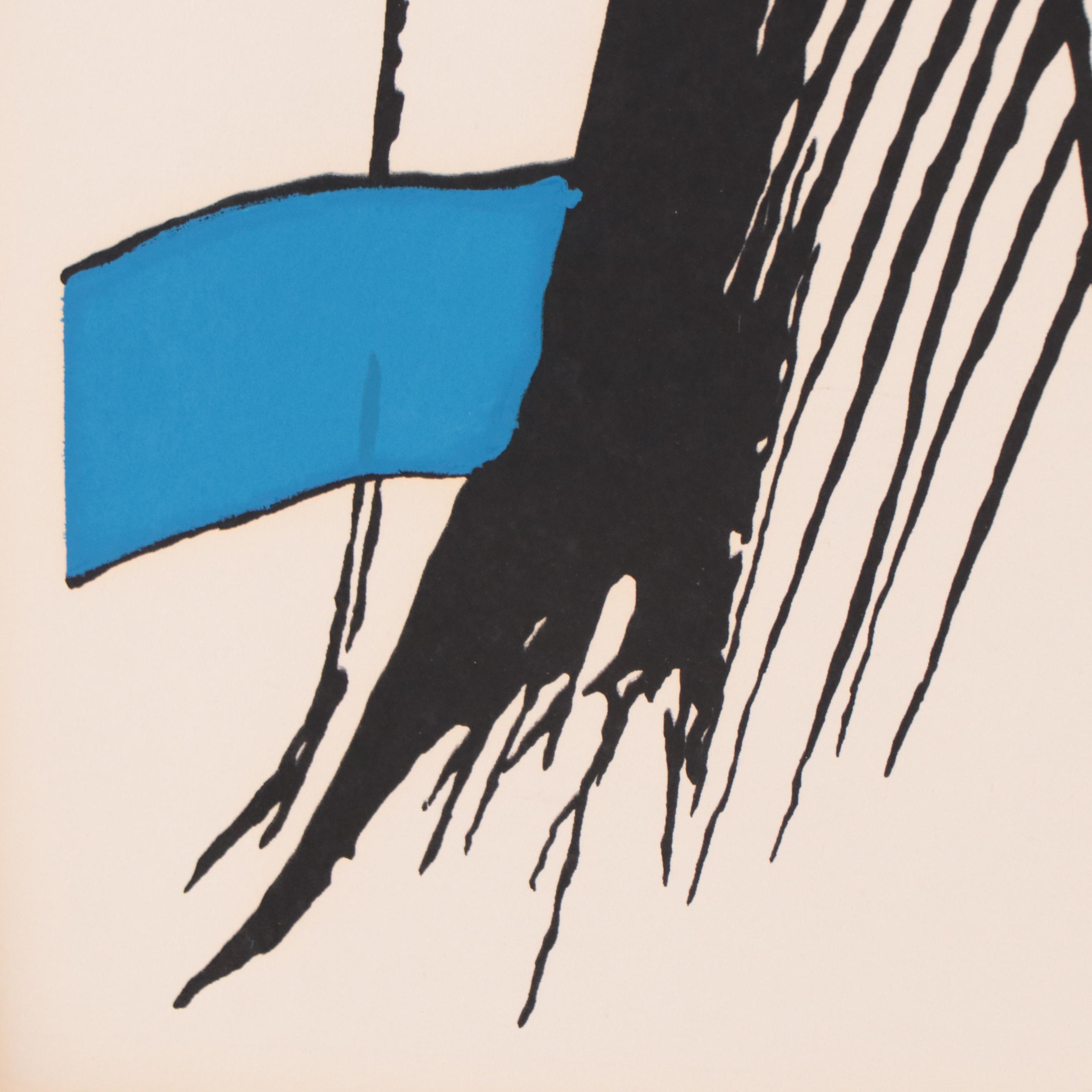 Serigraph After Alexander Calder "Mountain and Sun"