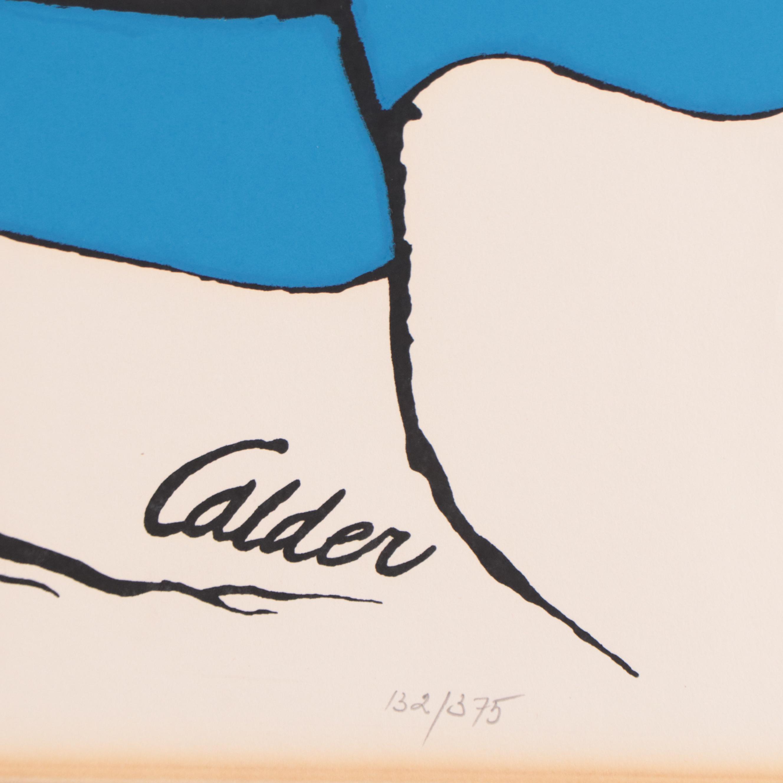 Serigraph After Alexander Calder "Mountain and Sun"