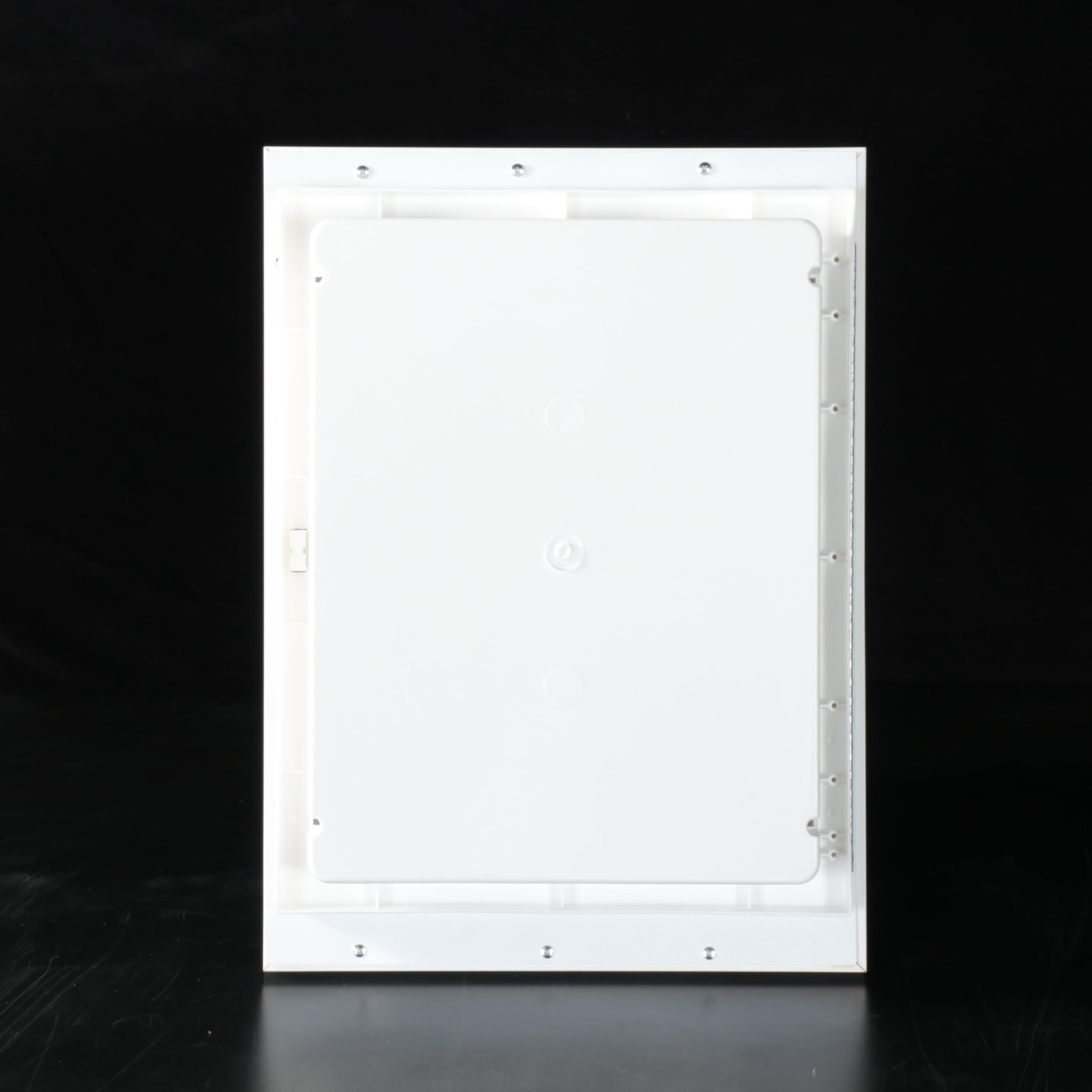 Recessed Mount Mirrored Medicine Cabinet with White Finished Wood Frame