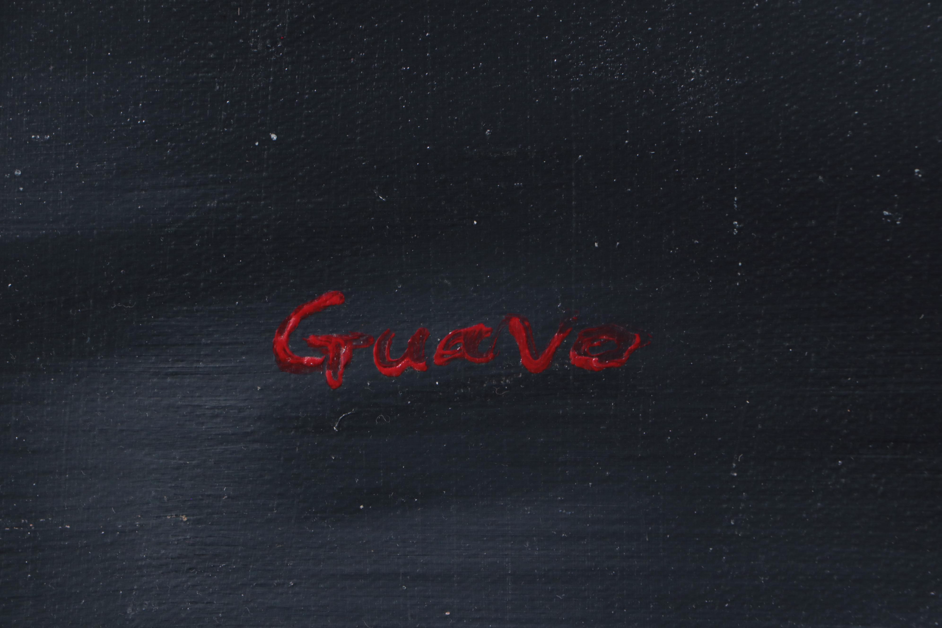 Guavo Oil Painting of Jimi Hendrix, 21st Century