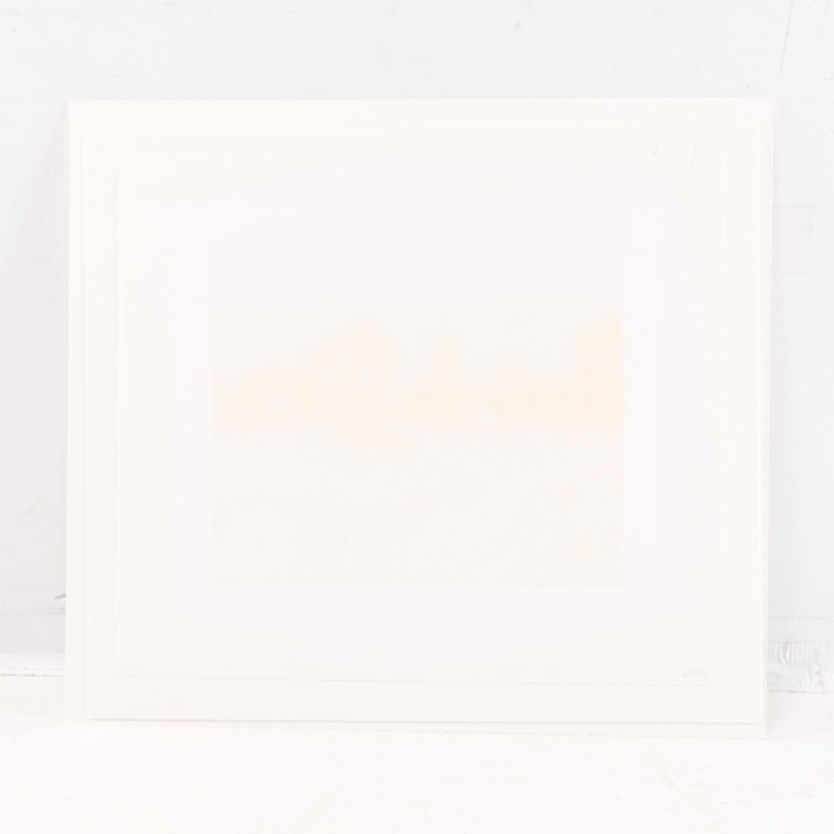 Claude Cambour Lithograph "Early Evening on the Field Poppies"