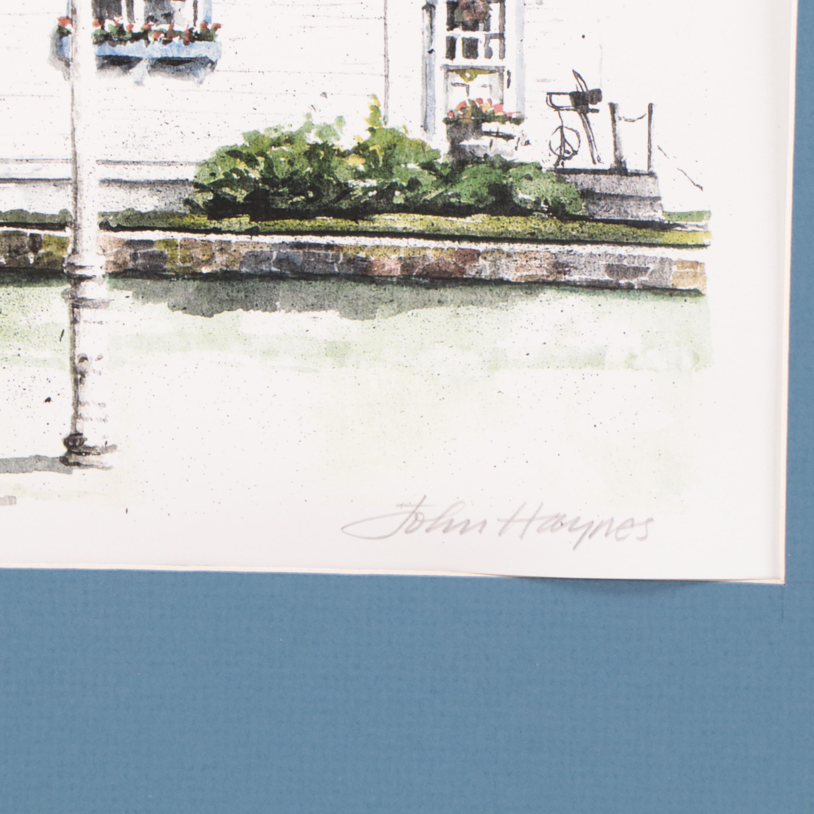 Joaquin Cabane Street Scene Lithograph and More