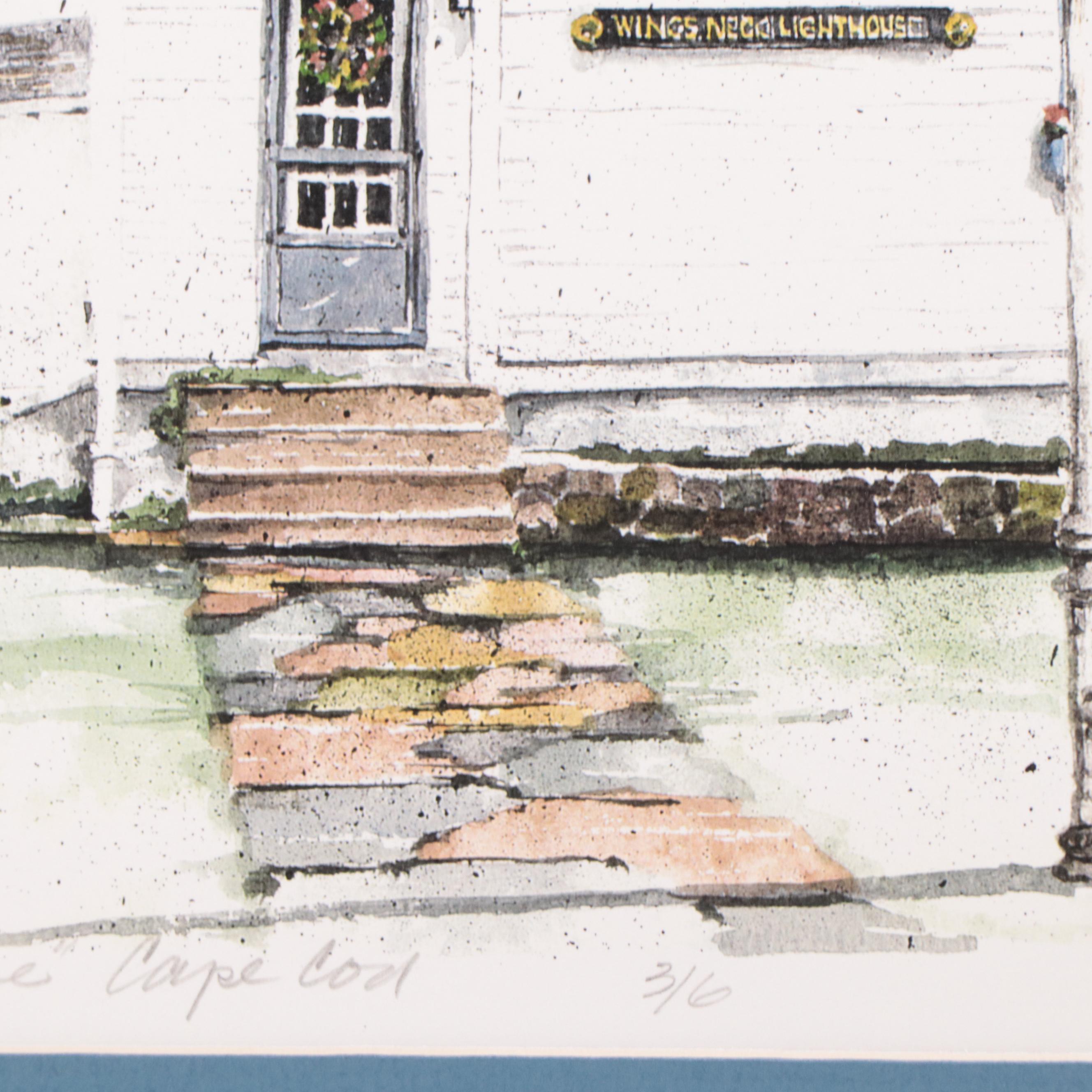 Joaquin Cabane Street Scene Lithograph and More