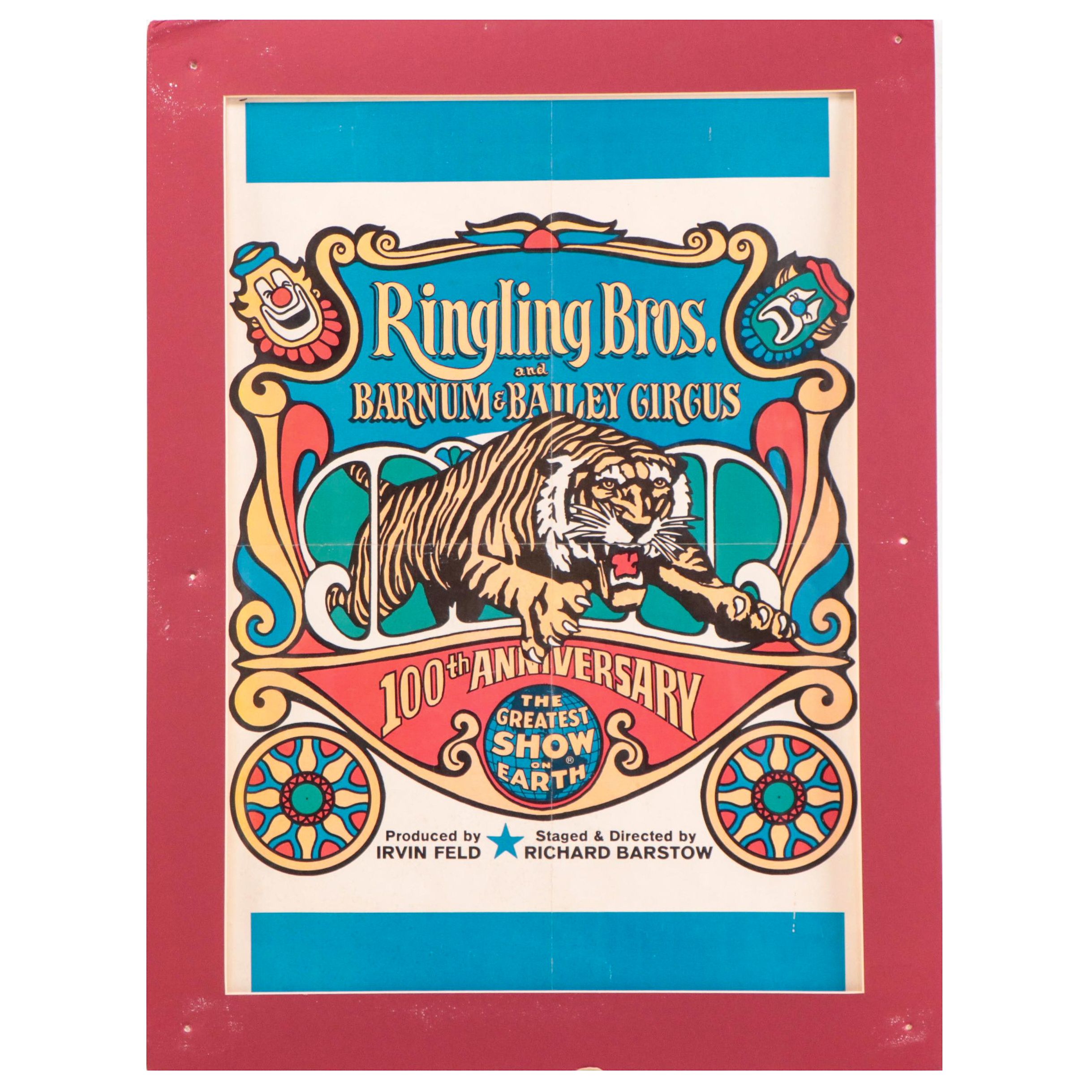 100th Anniversary Ringling Bros. and Barnum & Bailey Circus Event Poster